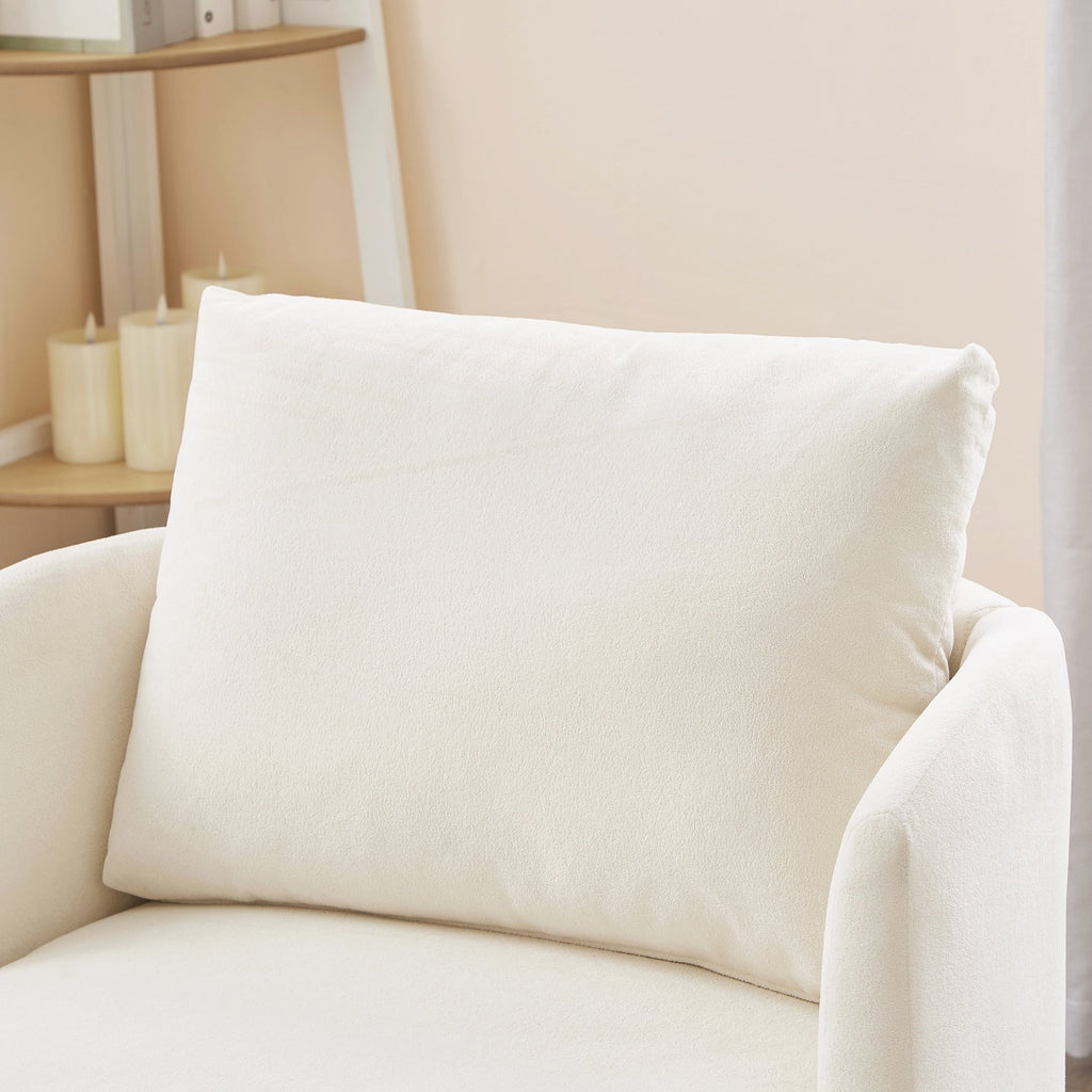 Fauteuil d'appoint en forme de tonneau de 29,9 pouces