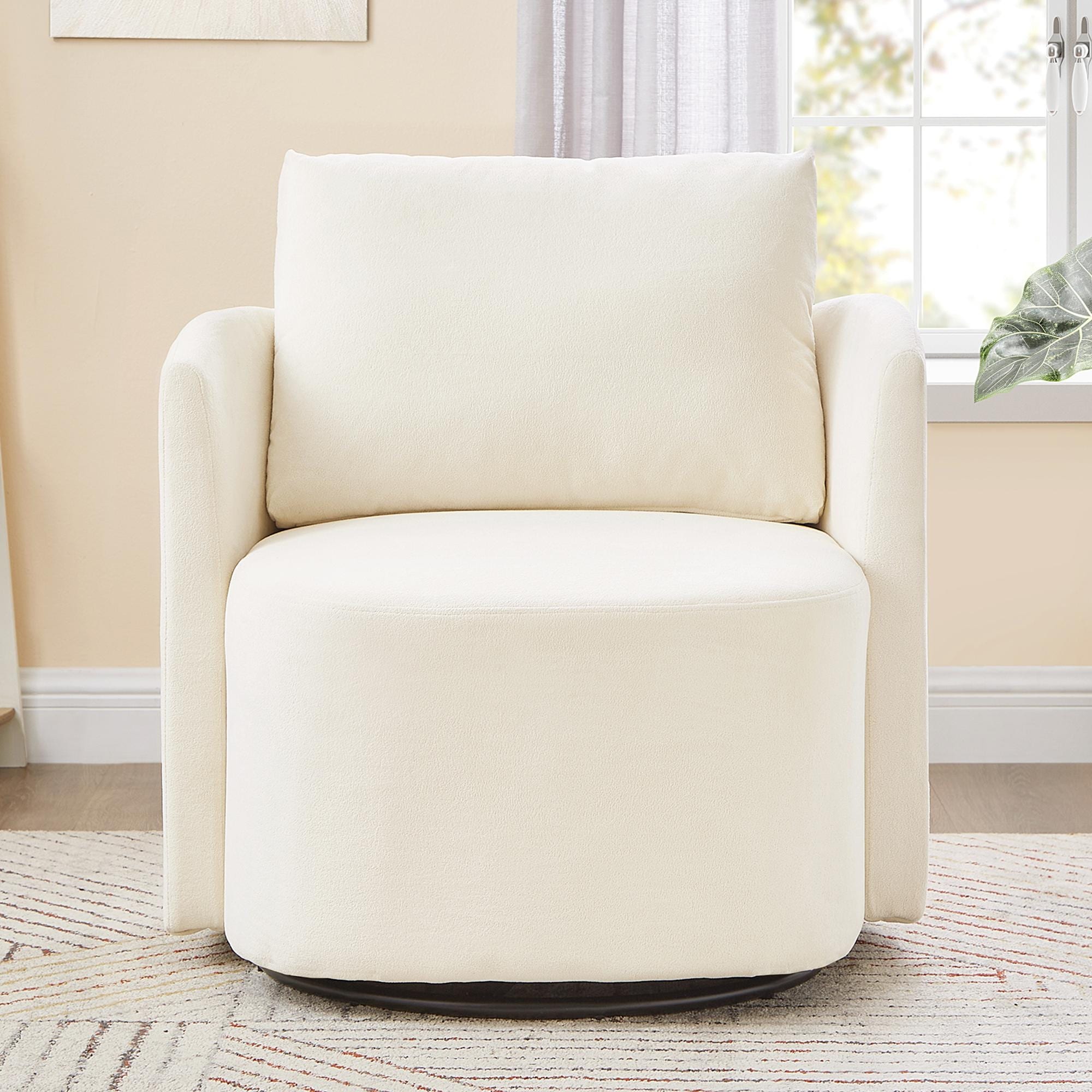 Fauteuil d'appoint en forme de tonneau de 29,9 pouces