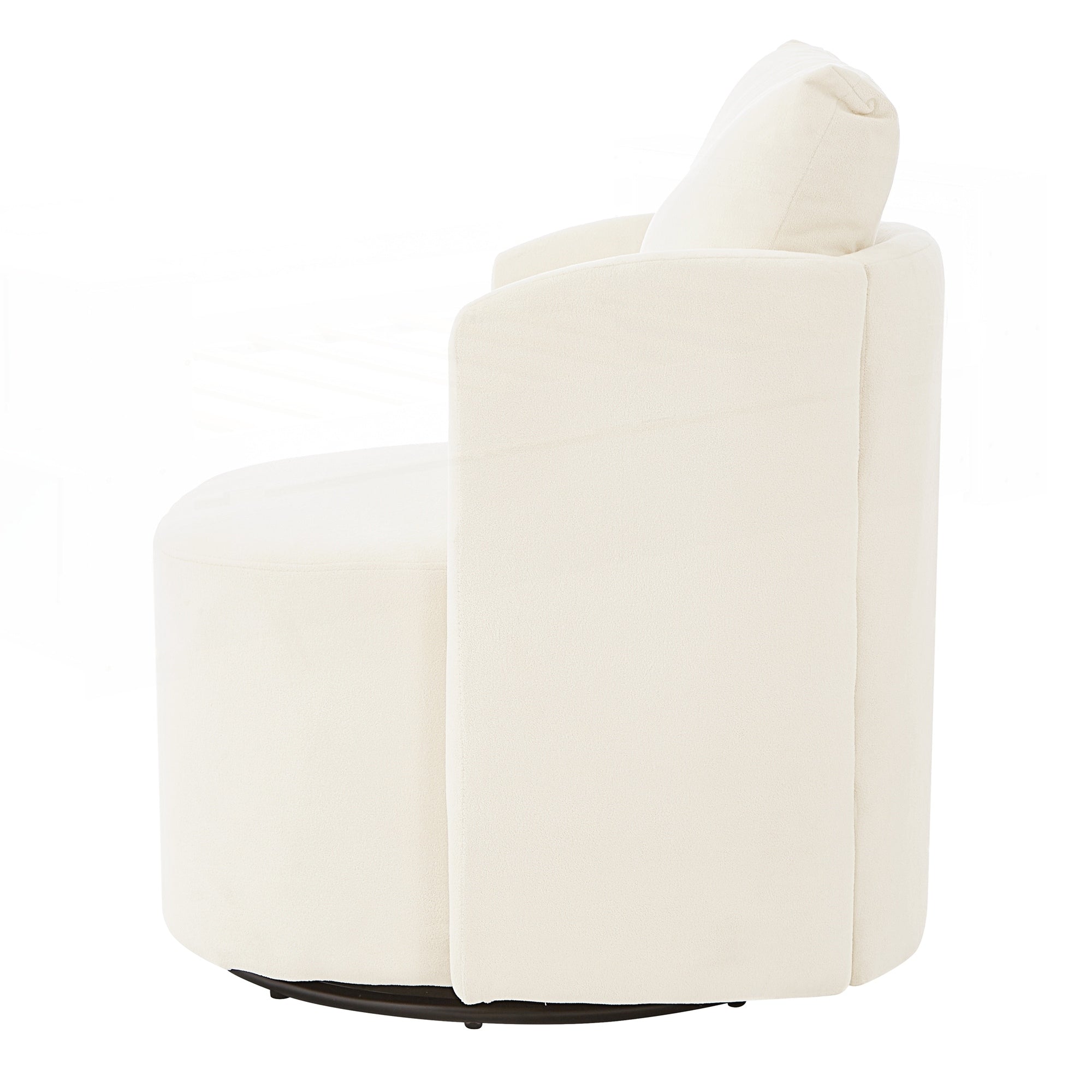 Fauteuil d'appoint en forme de tonneau de 29,9 pouces