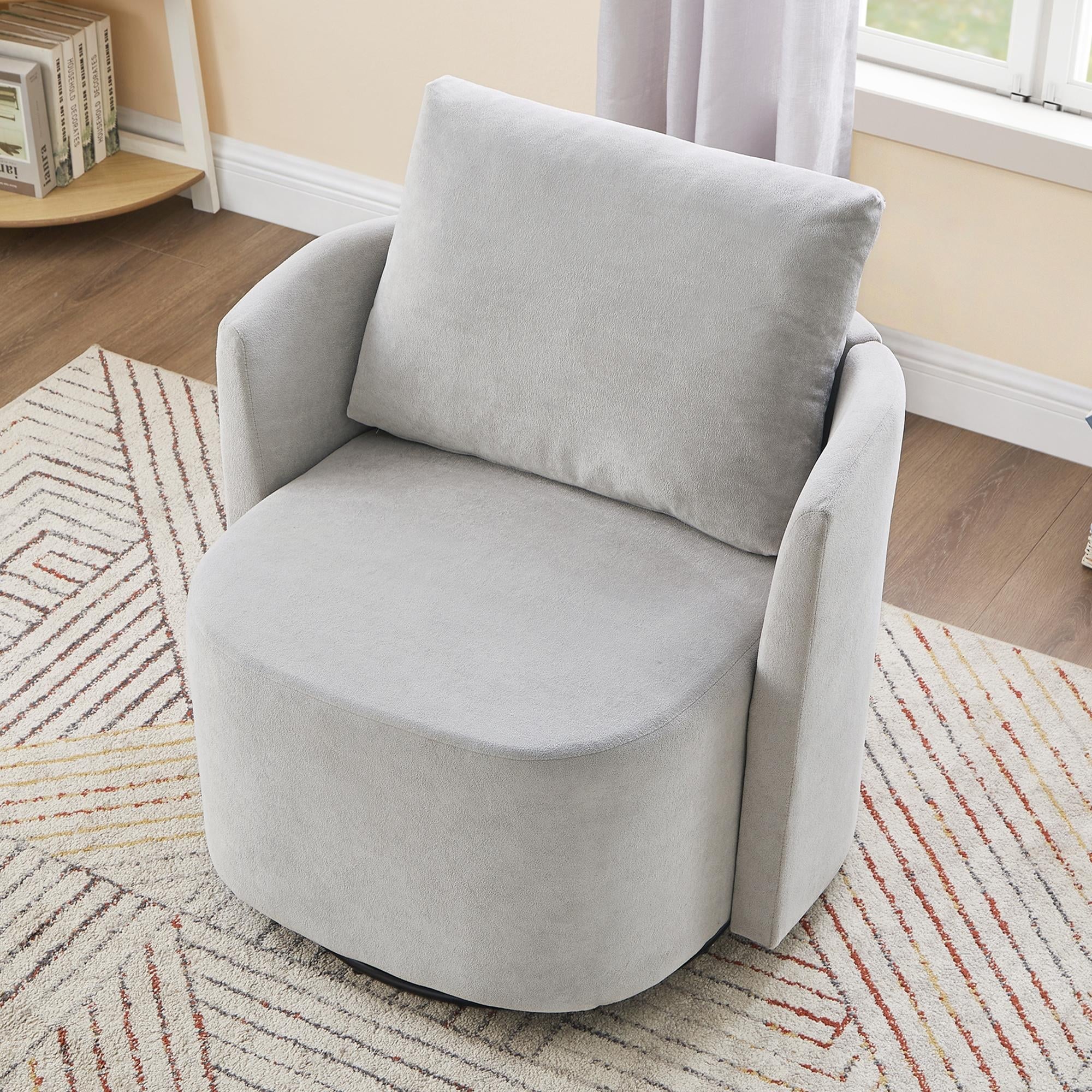 Fauteuil d'appoint en forme de tonneau de 29,9 pouces