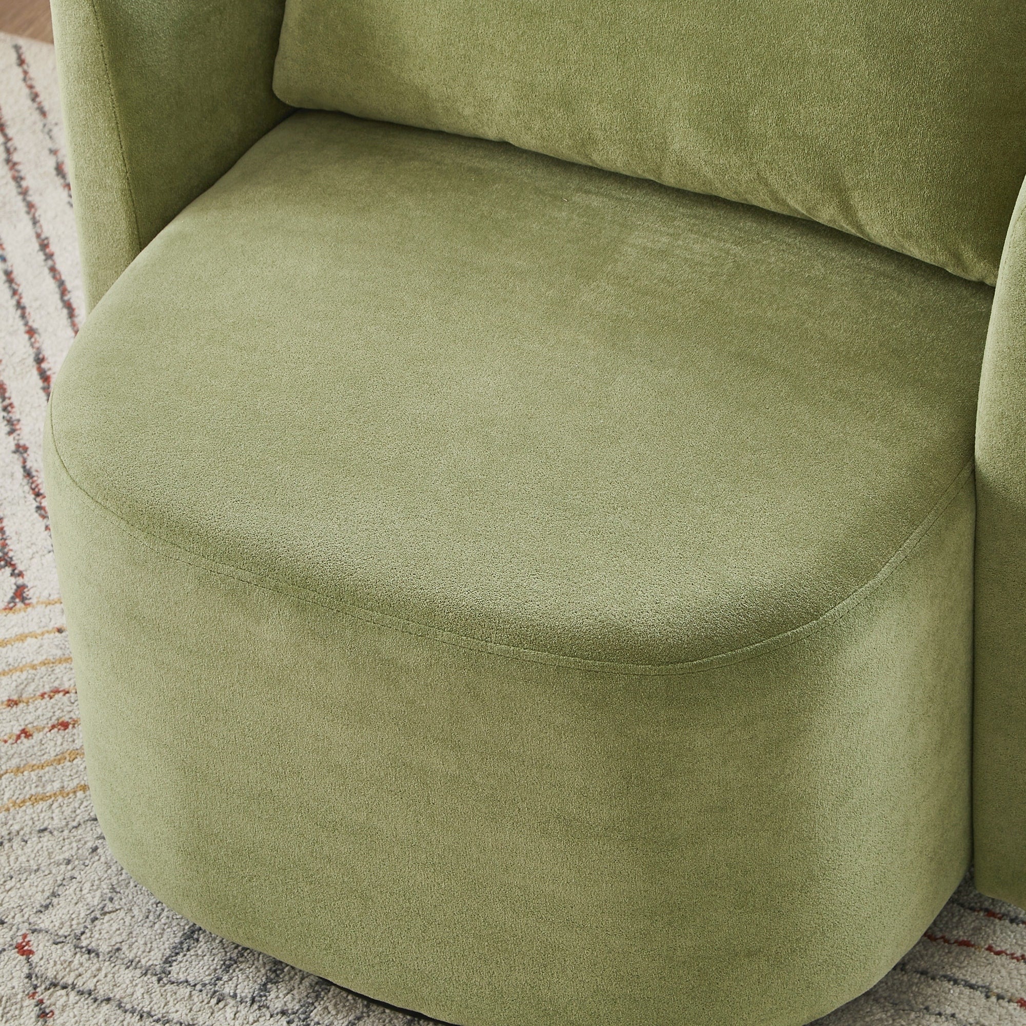 Fauteuil d'appoint en forme de tonneau de 29,9 pouces