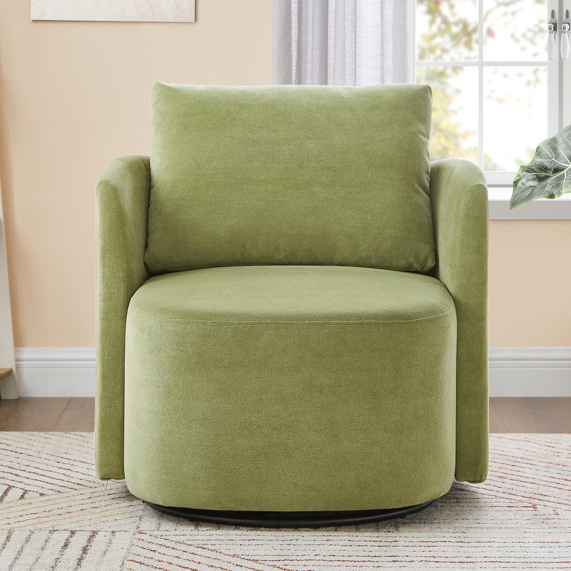 Fauteuil d'appoint en forme de tonneau de 29,9 pouces