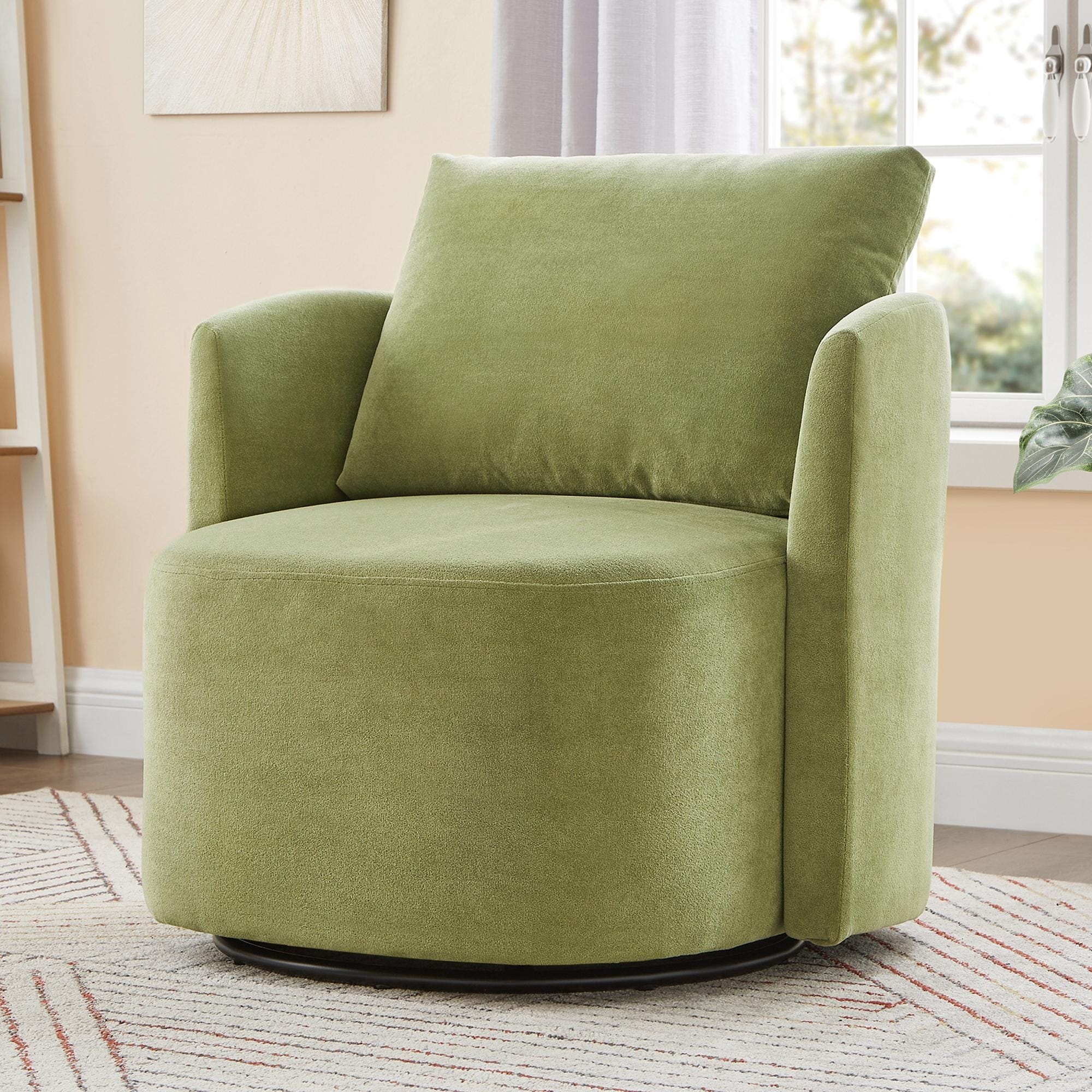 Fauteuil d'appoint en forme de tonneau de 29,9 pouces