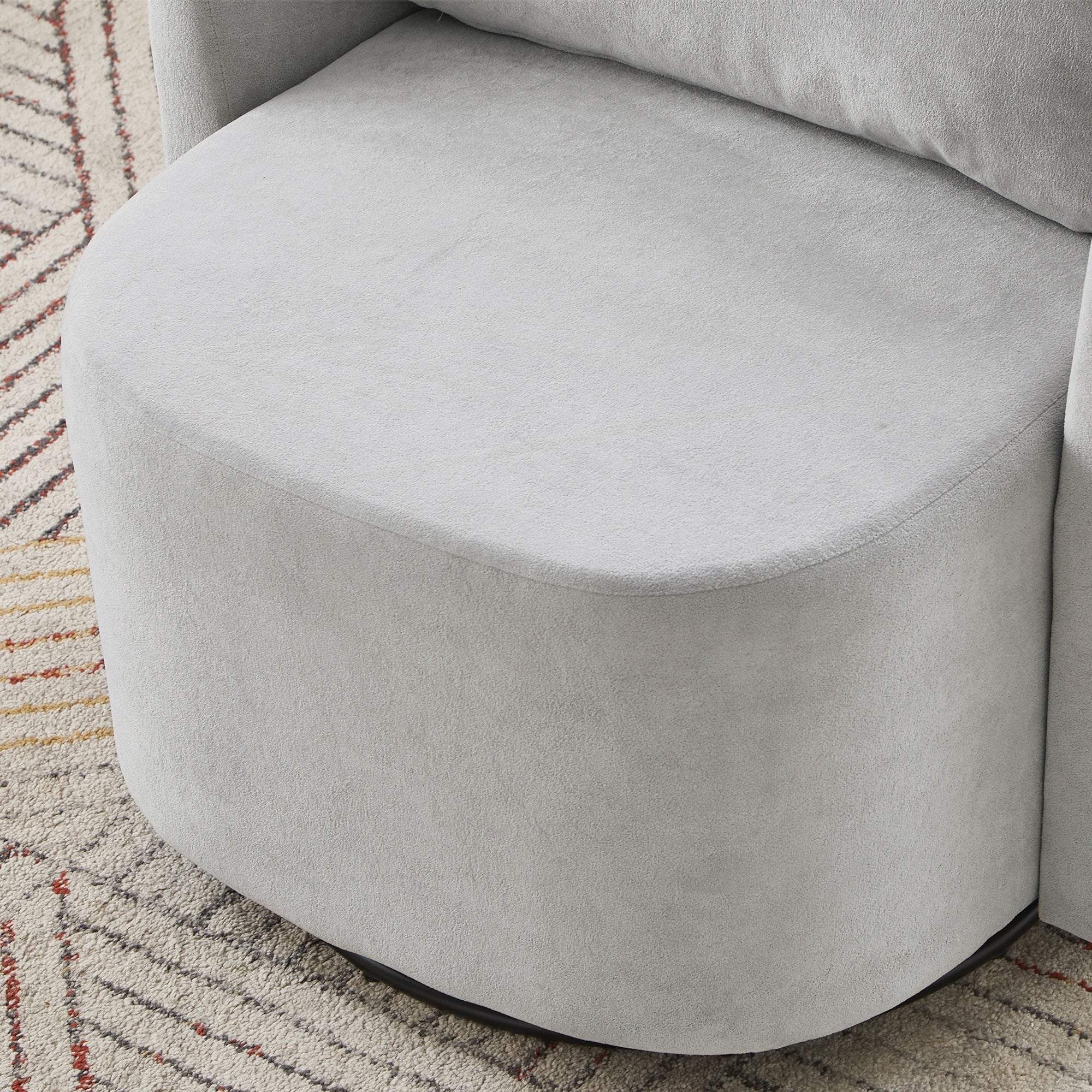 Fauteuil d'appoint en forme de tonneau de 29,9 pouces