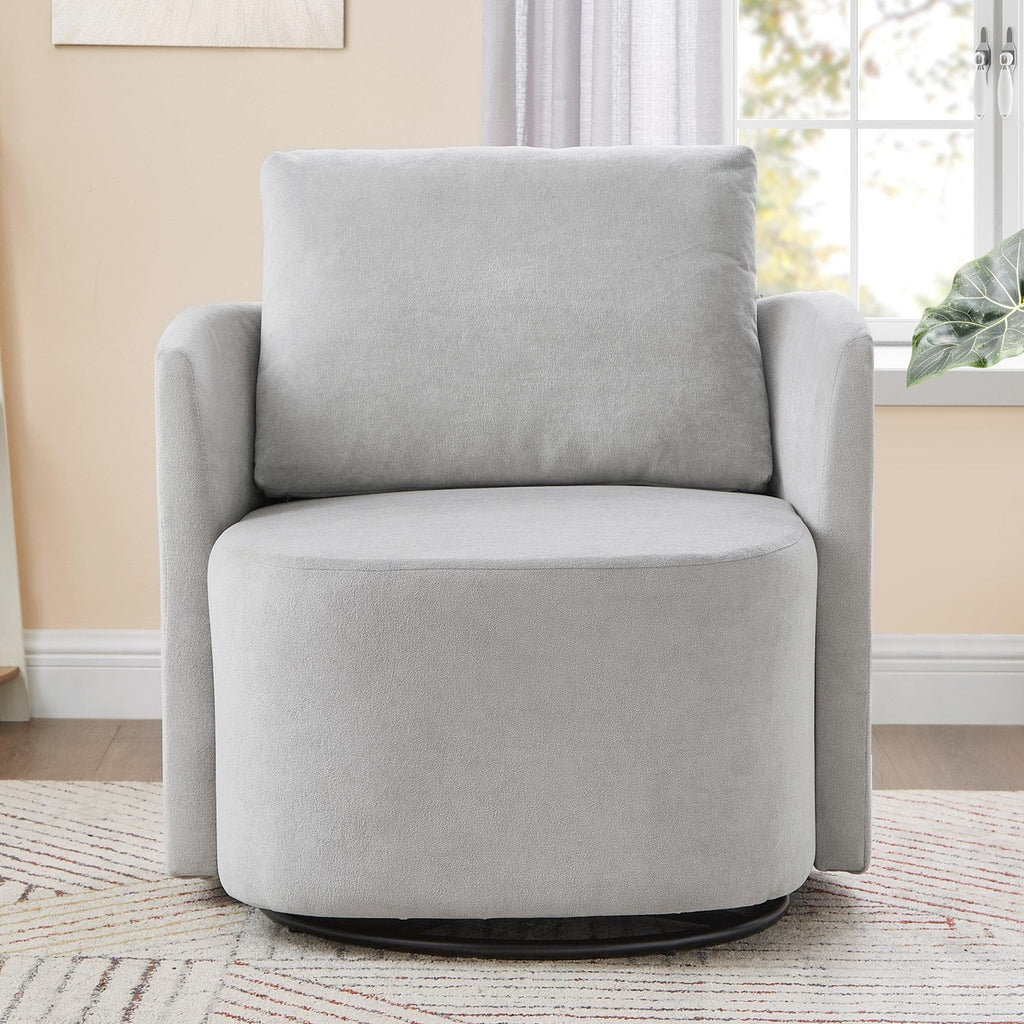 Fauteuil d'appoint en forme de tonneau de 29,9 pouces