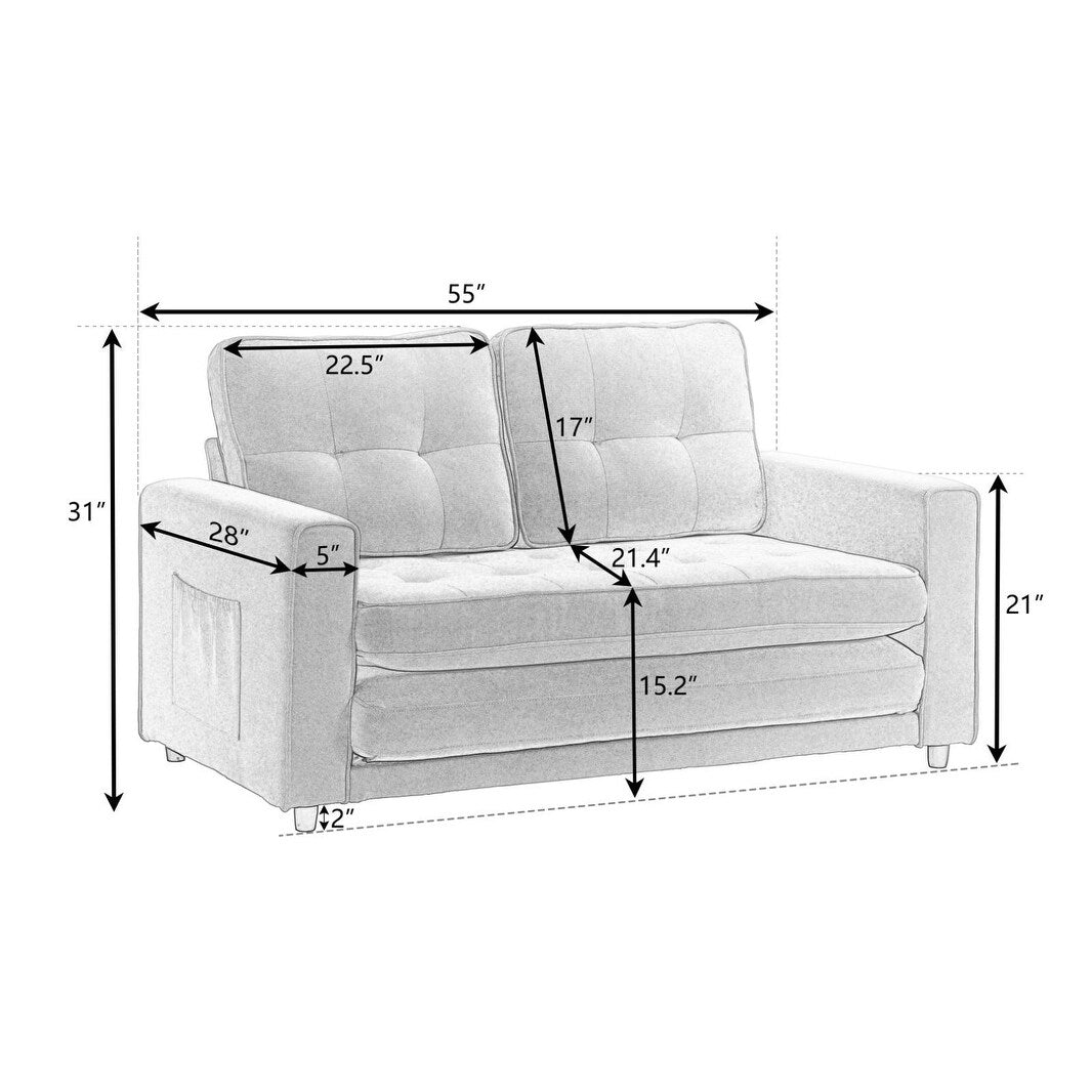 Canapé convertible 3 places, canapé-lit futon, canapé-lit gigogne