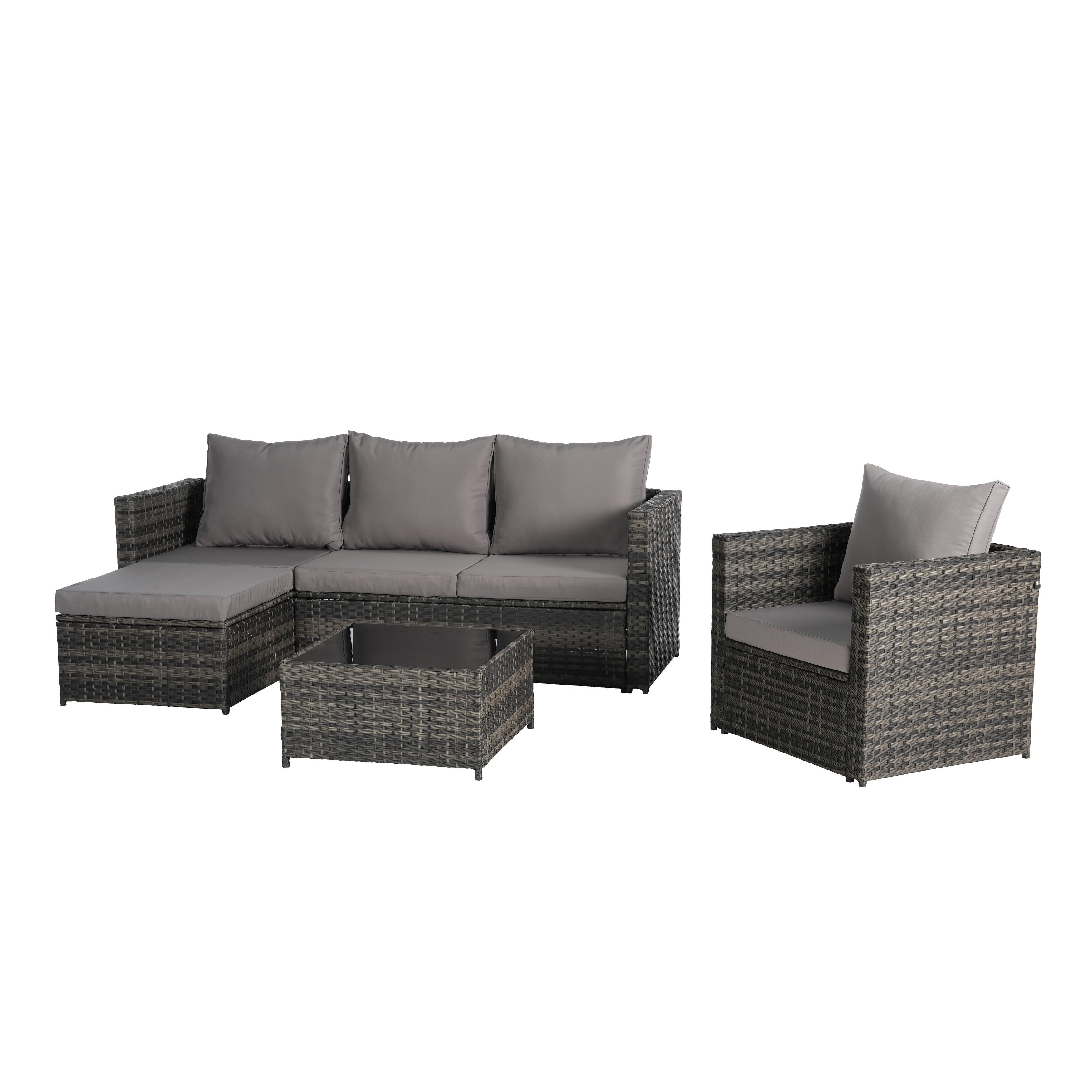 3 Pieces Patio Furniture Set
