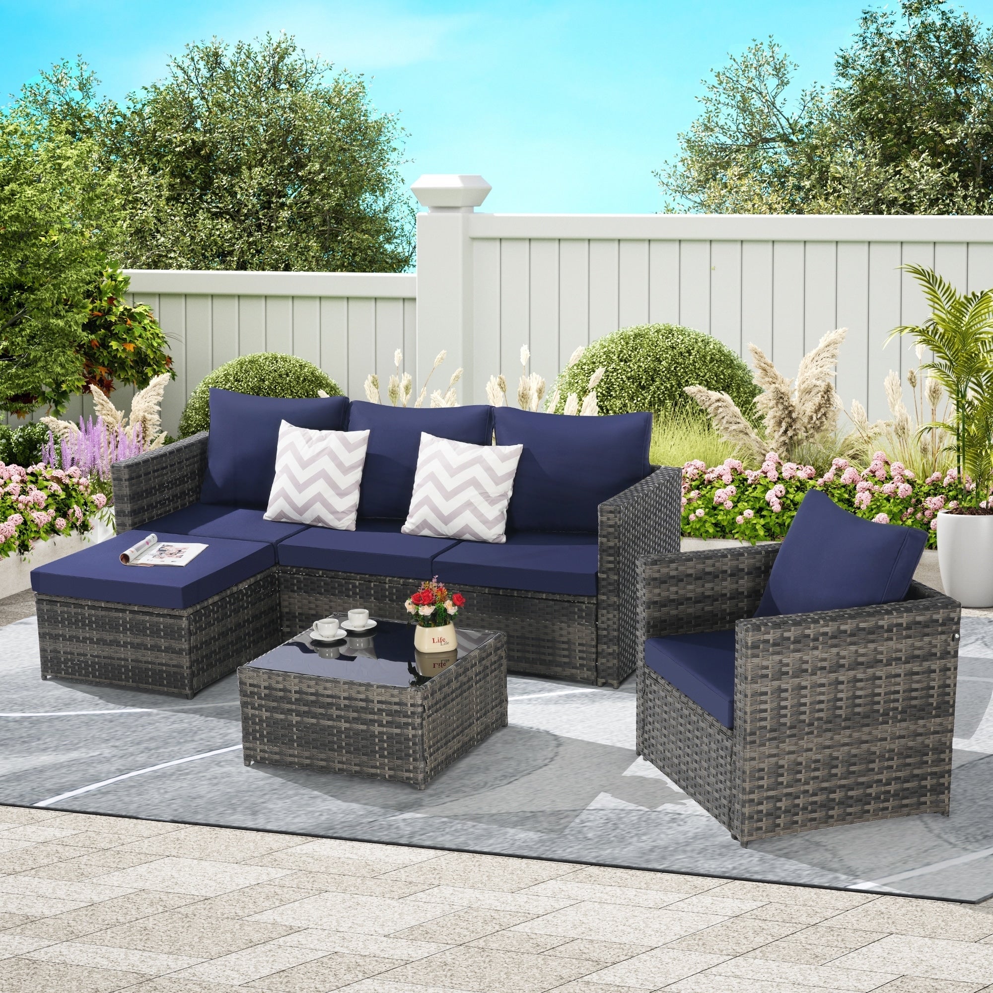 3 Pieces Patio Furniture Set