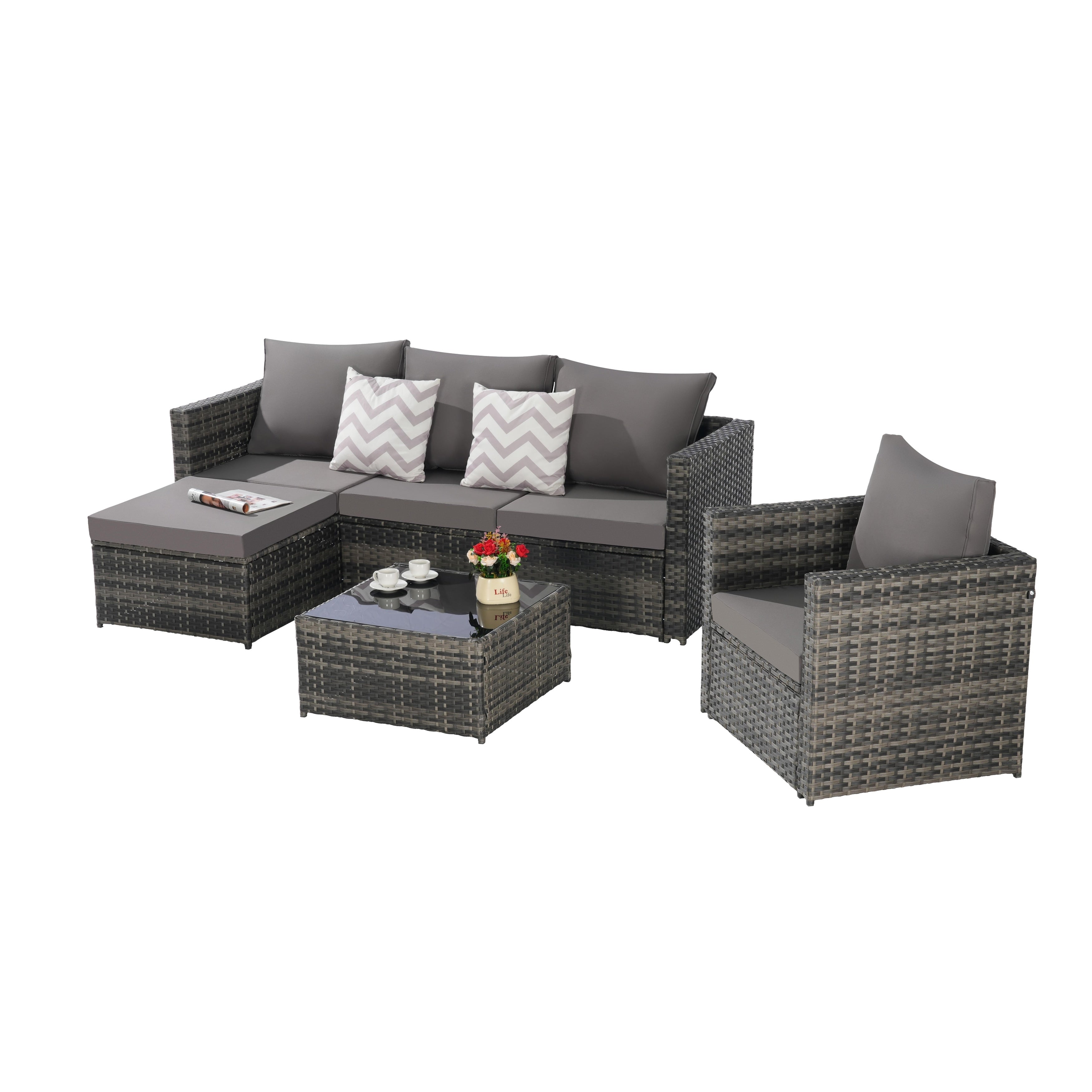 3 Pieces Patio Furniture Set