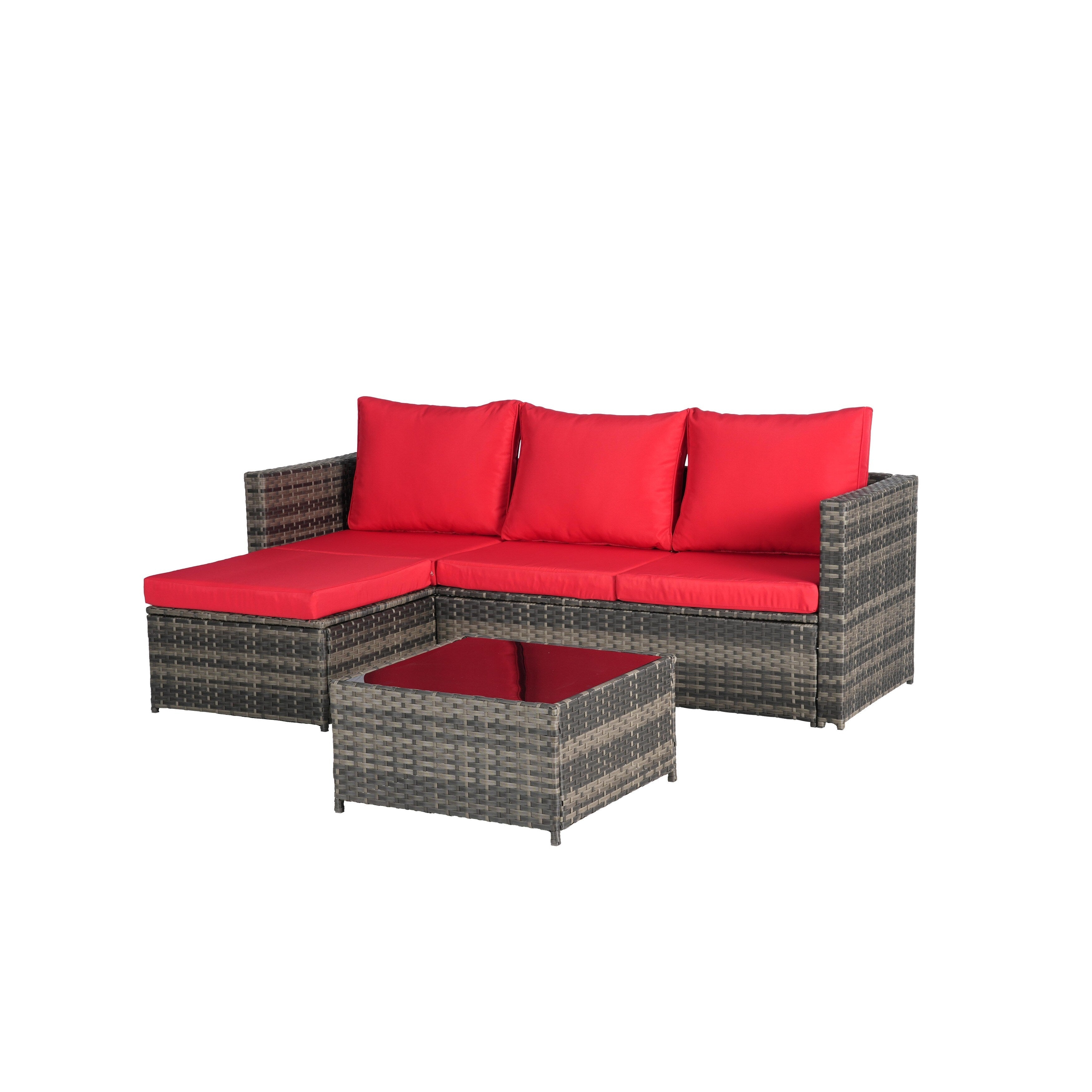 3 Pieces Patio Furniture Set
