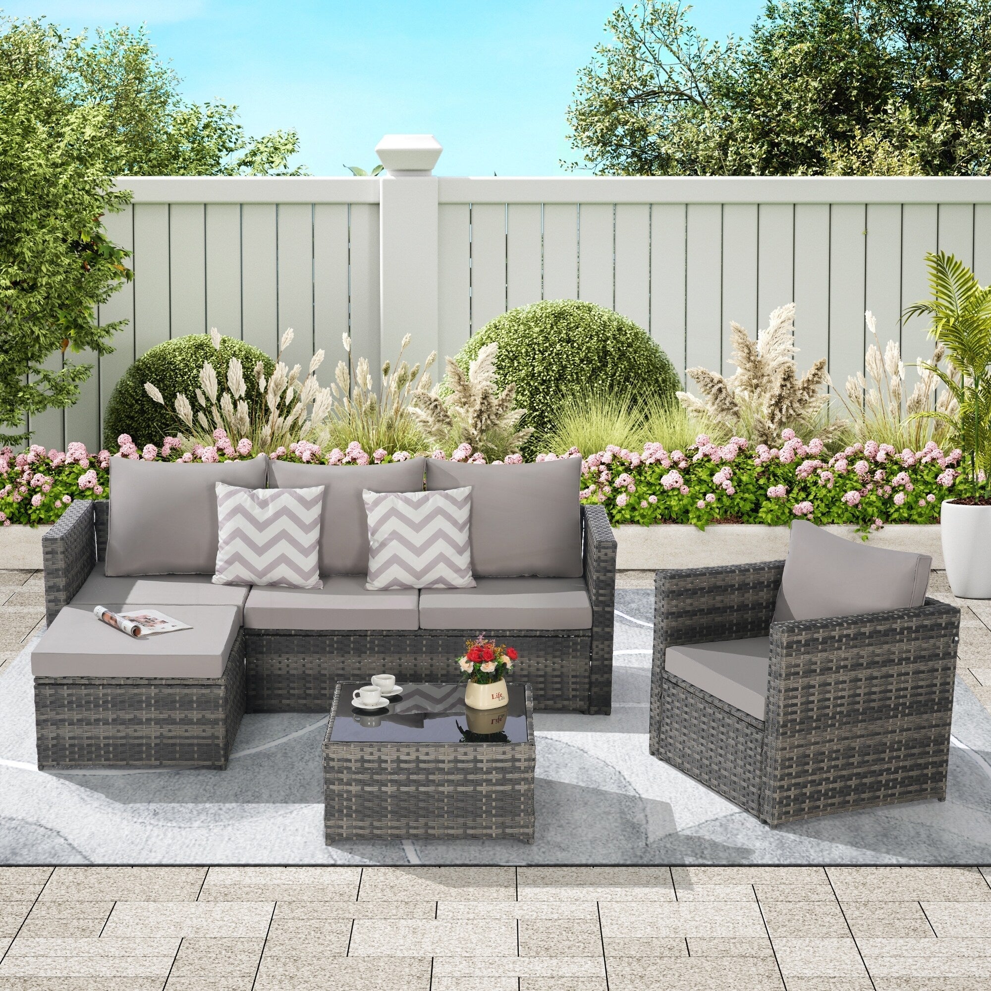 3 Pieces Patio Furniture Set