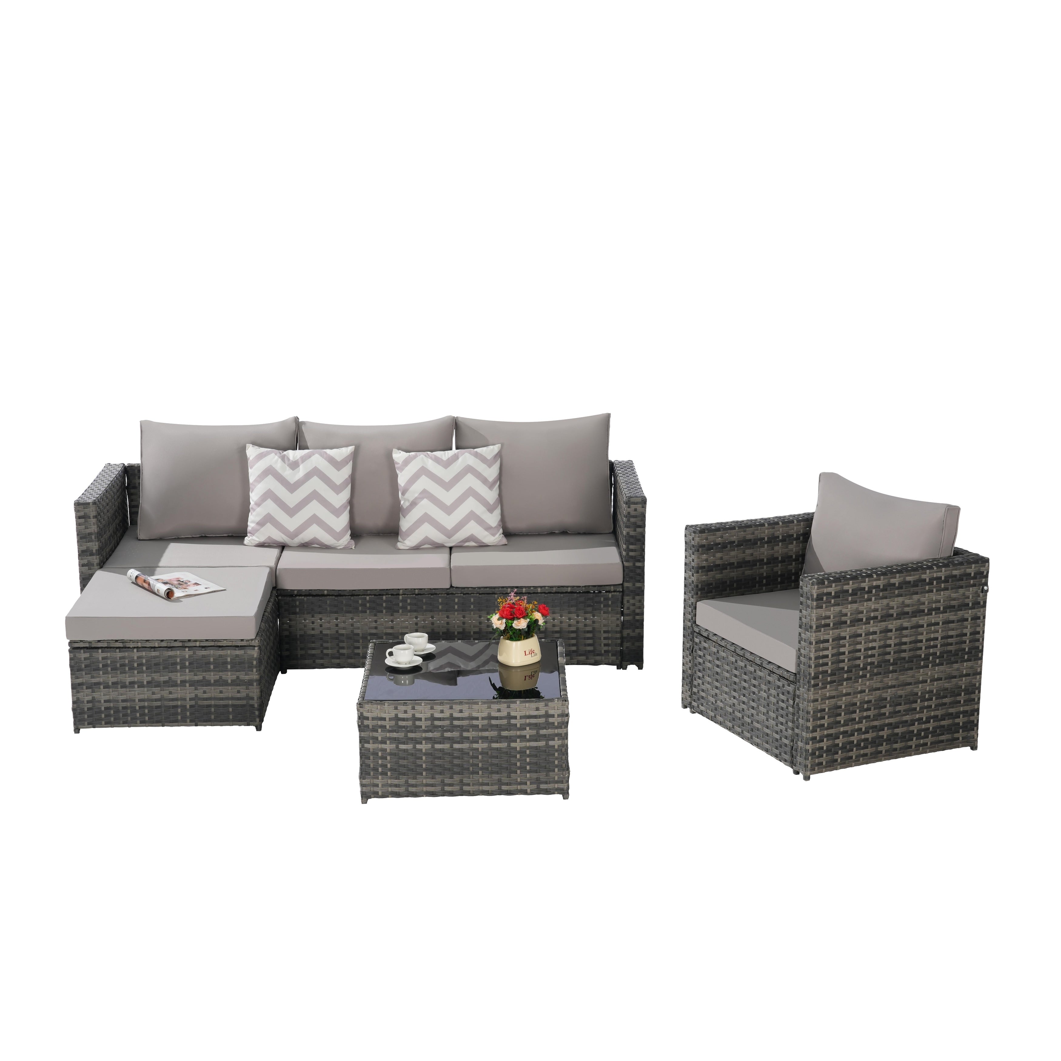 3 Pieces Patio Furniture Set