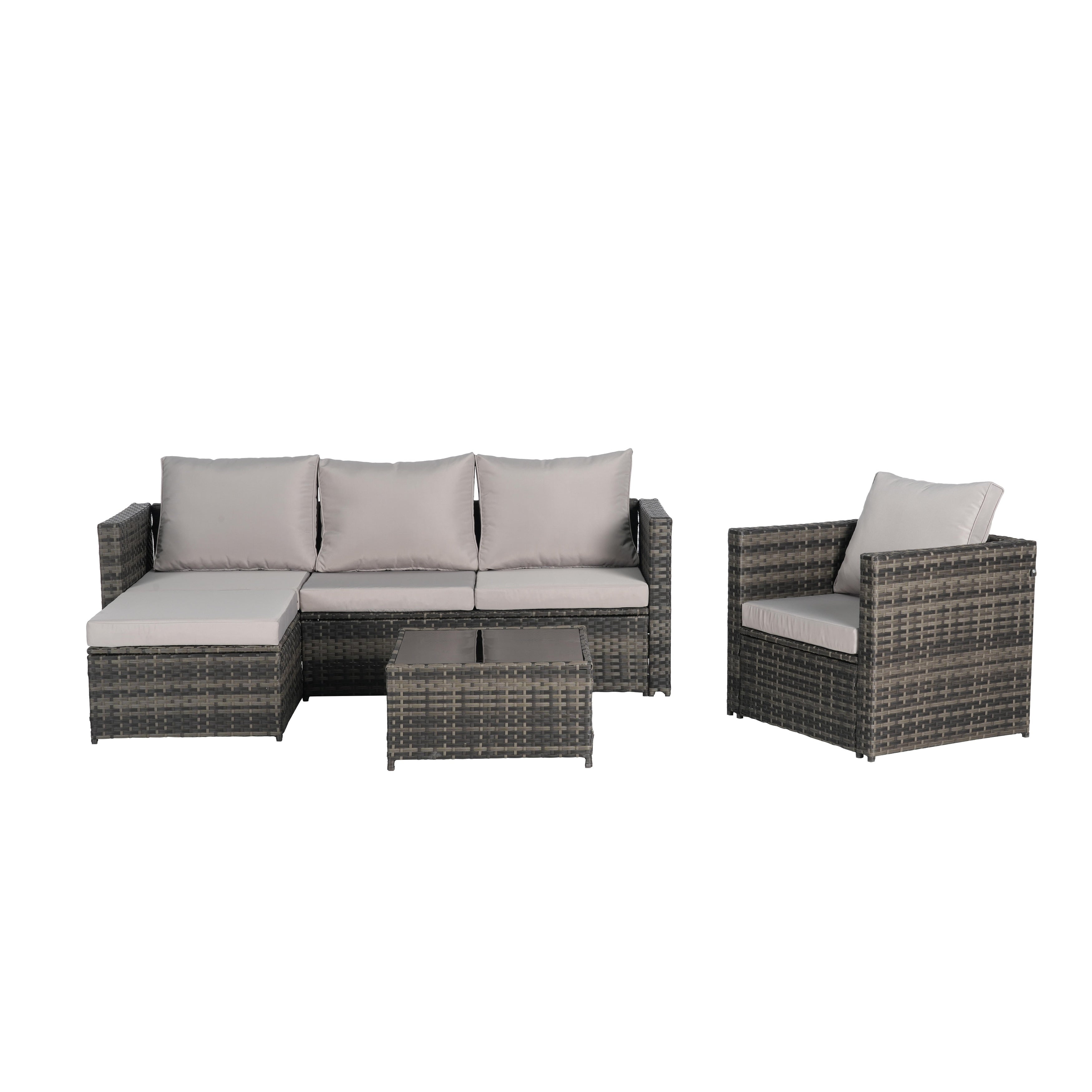 3 Pieces Patio Furniture Set
