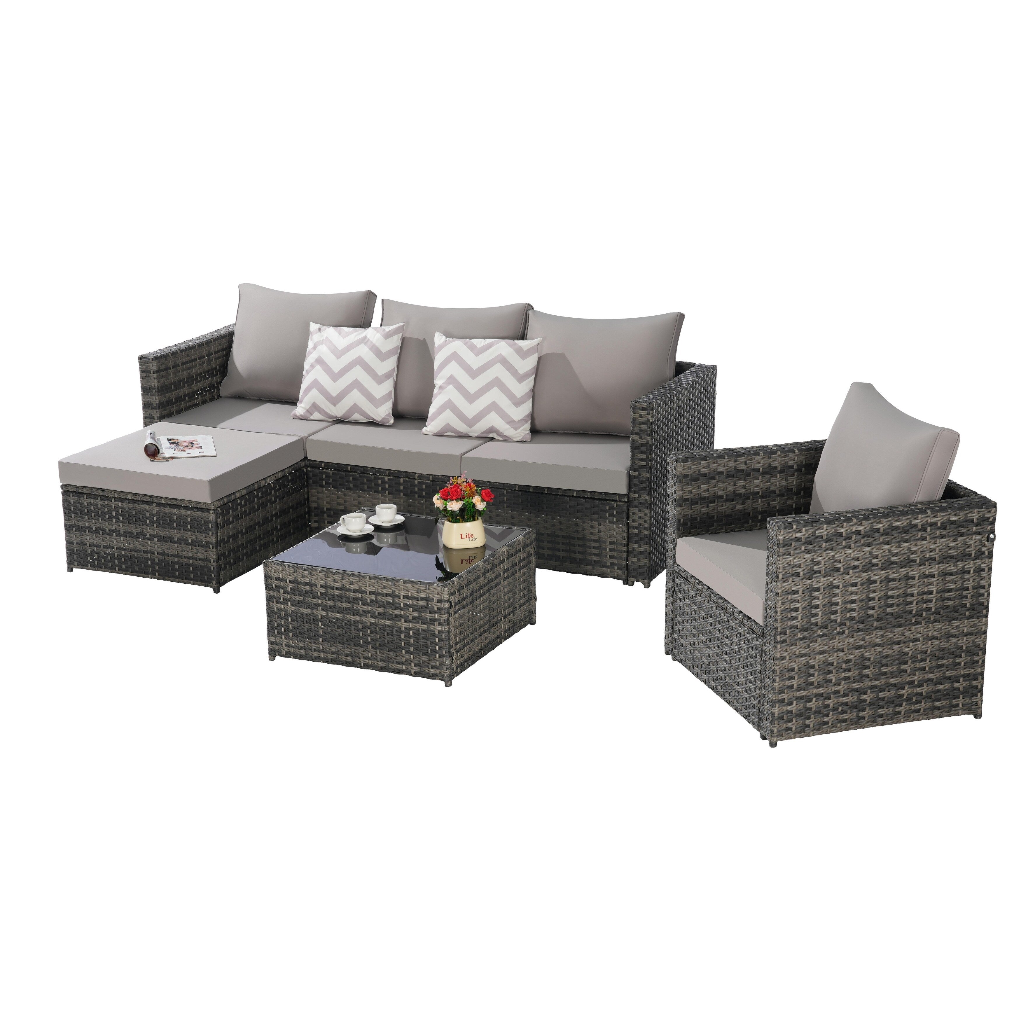 3 Pieces Patio Furniture Set