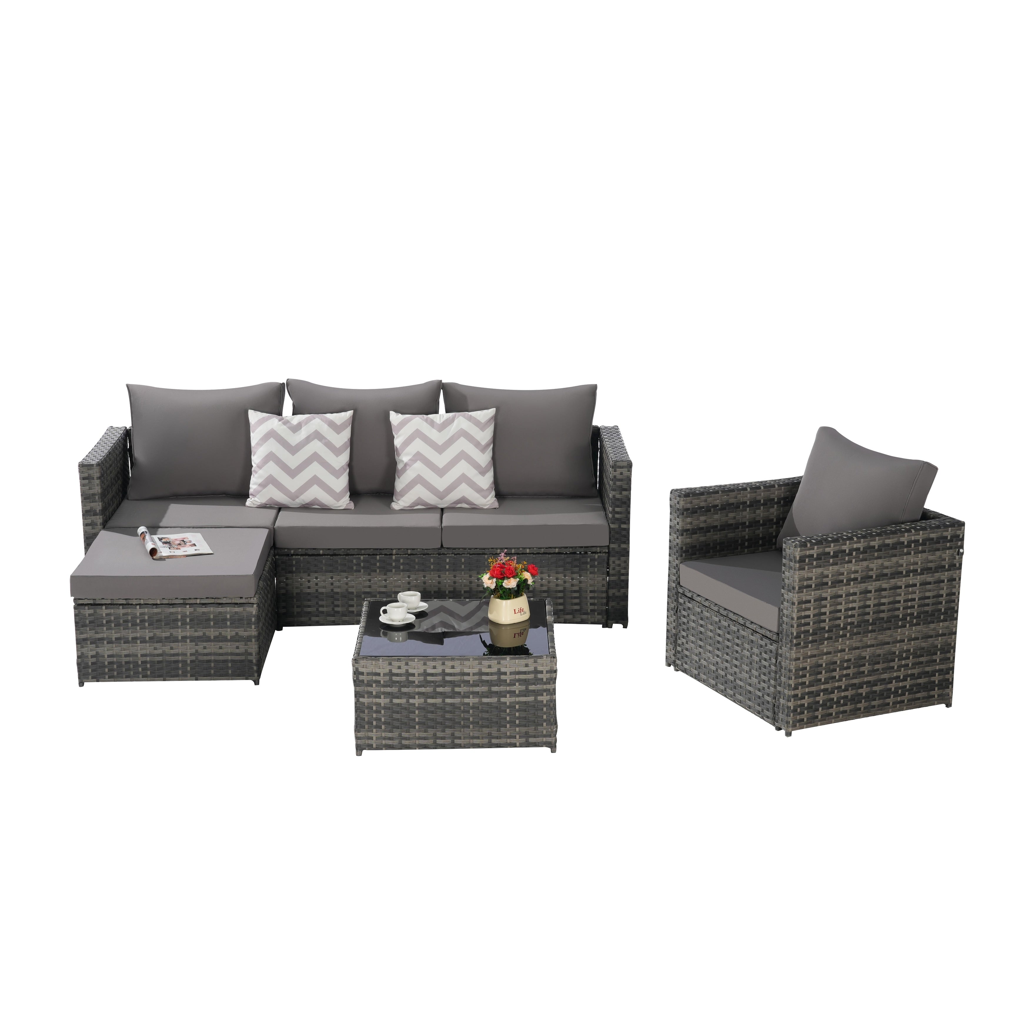 3 Pieces Patio Furniture Set
