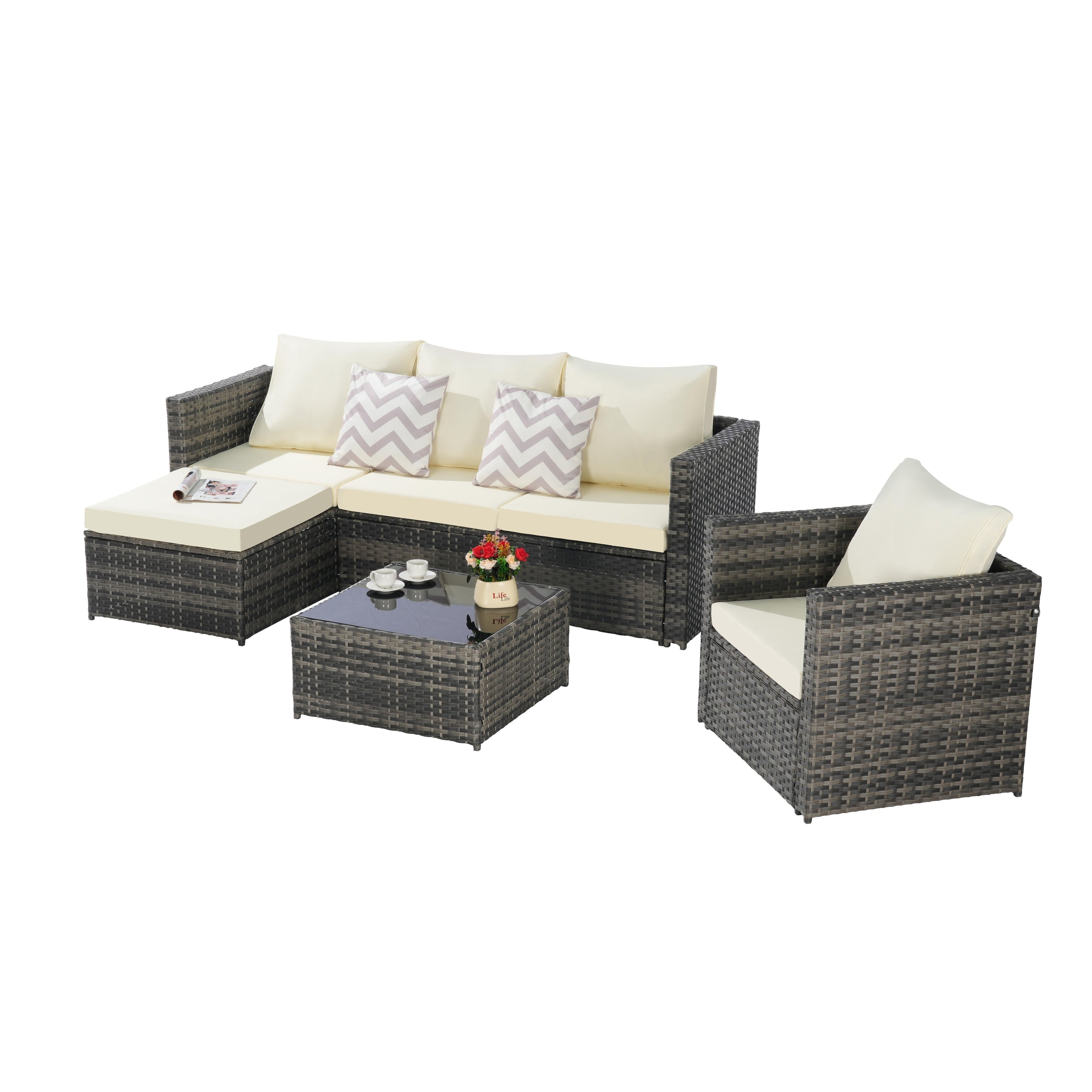3 Pieces Patio Furniture Set