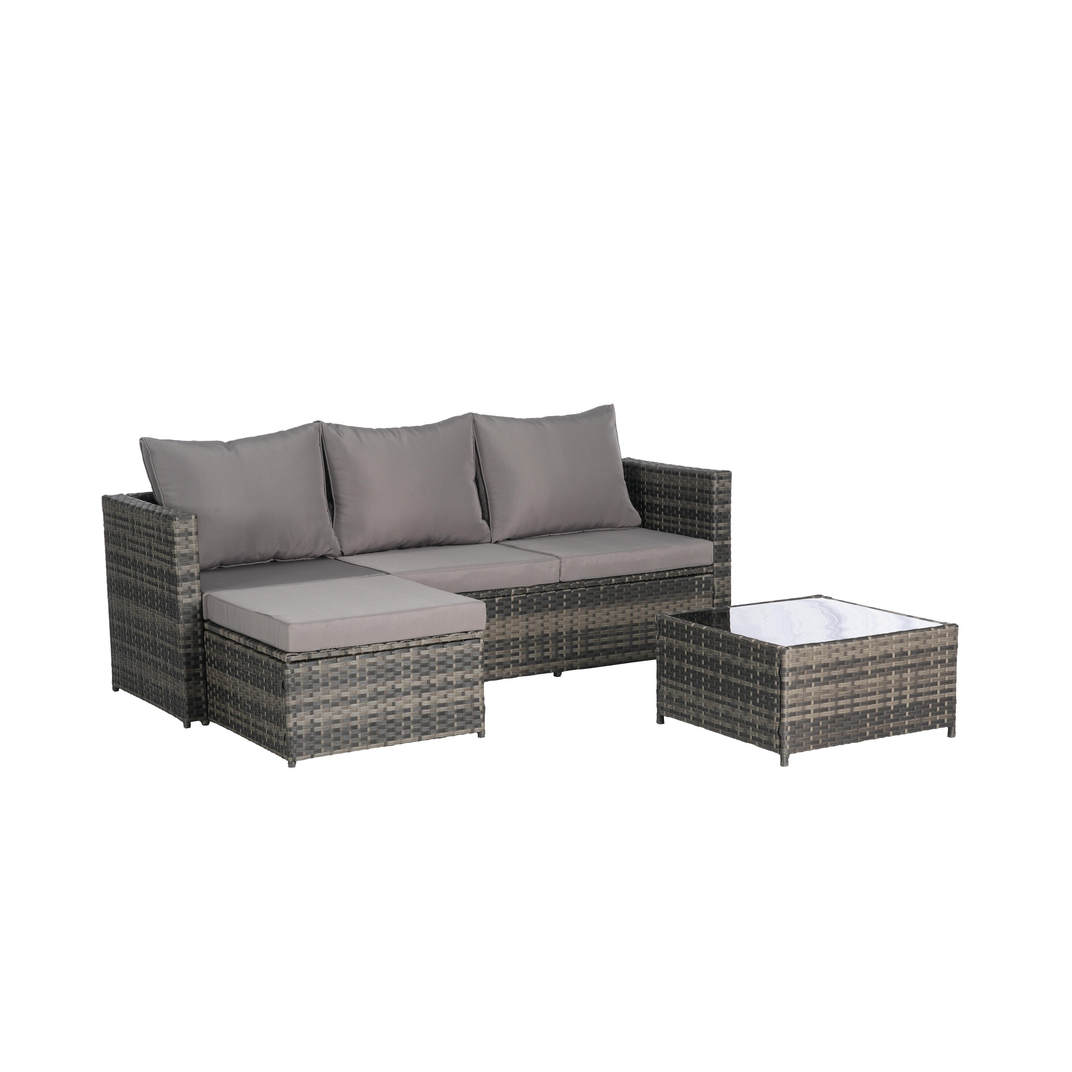 3 Pieces Patio Furniture Set