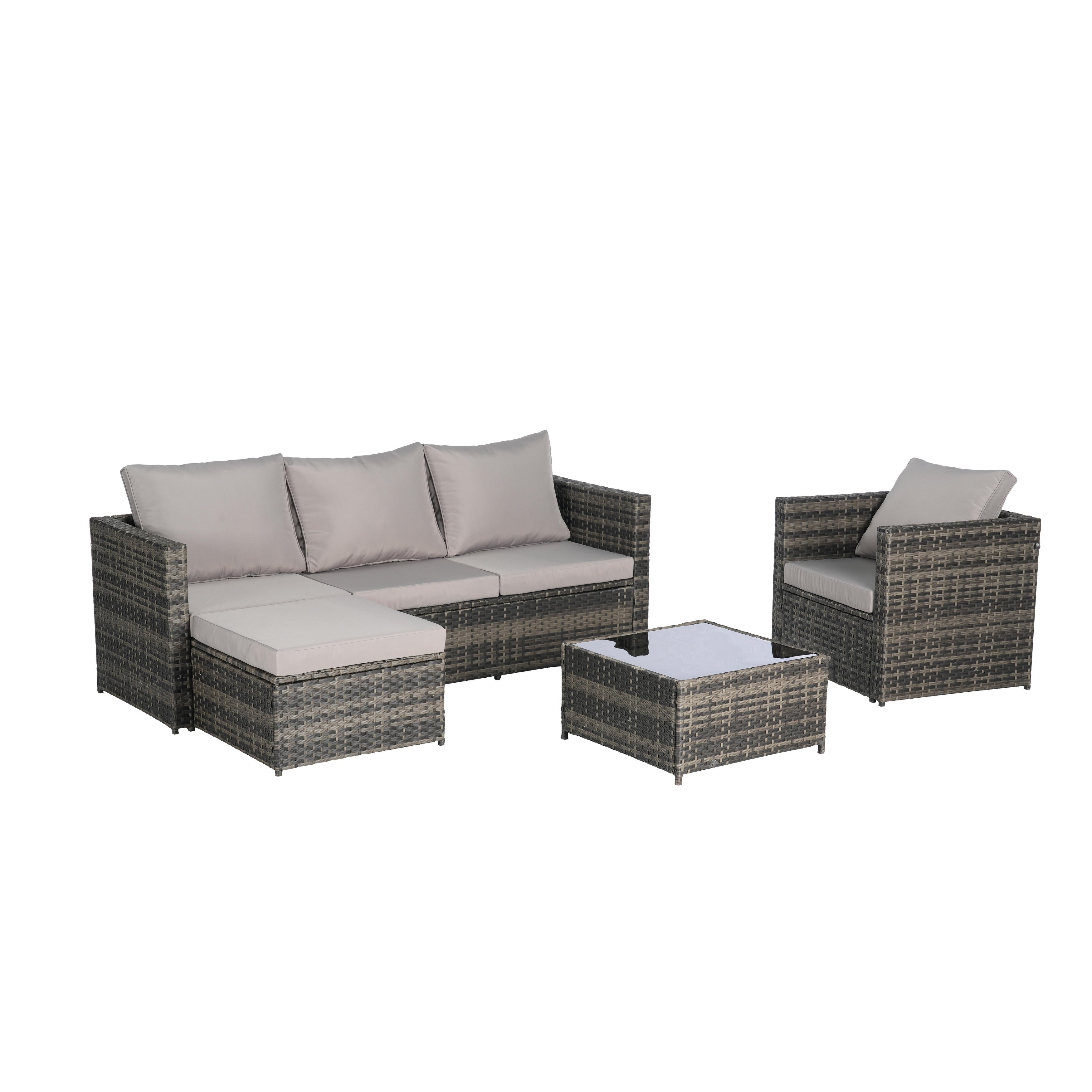 3 Pieces Patio Furniture Set