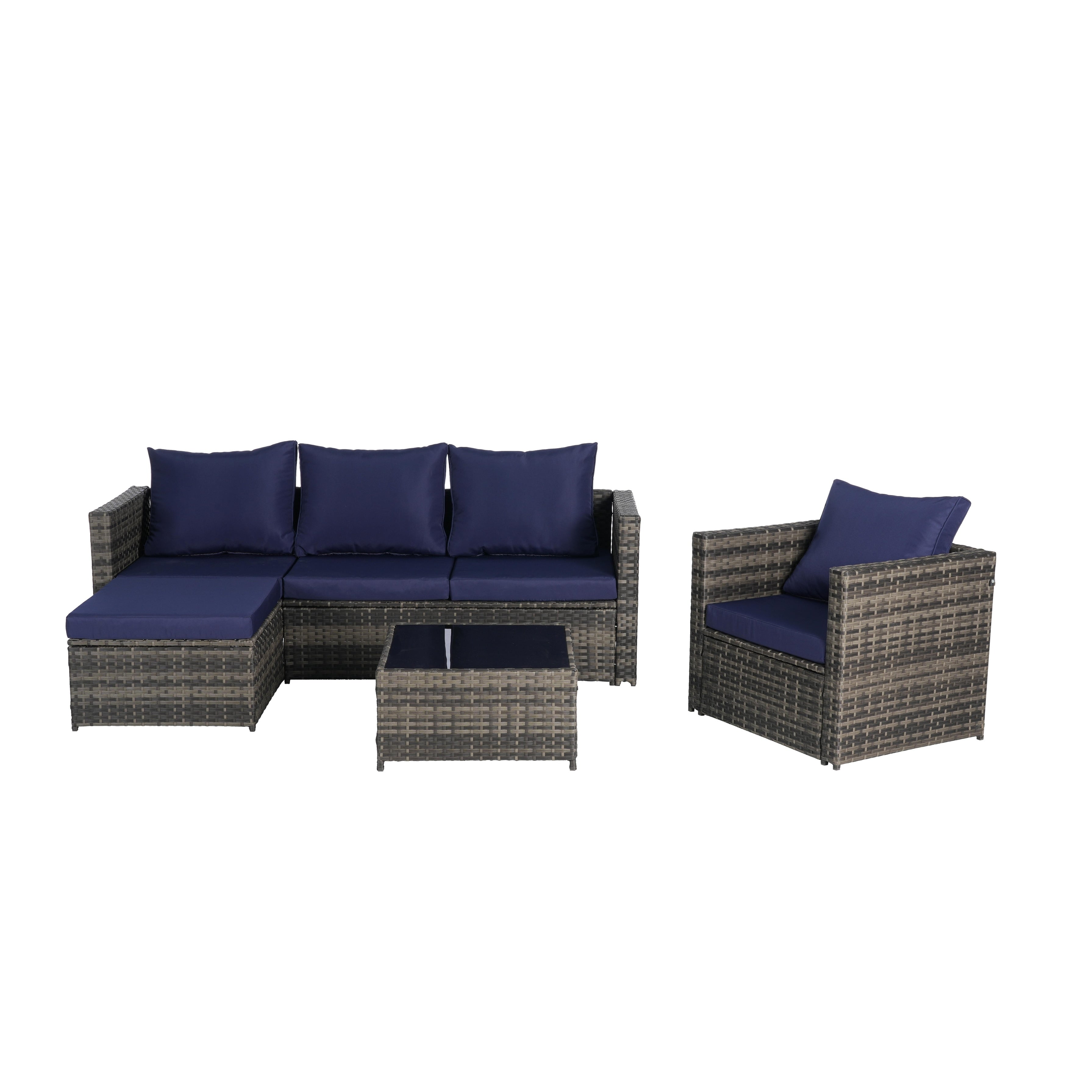 3 Pieces Patio Furniture Set