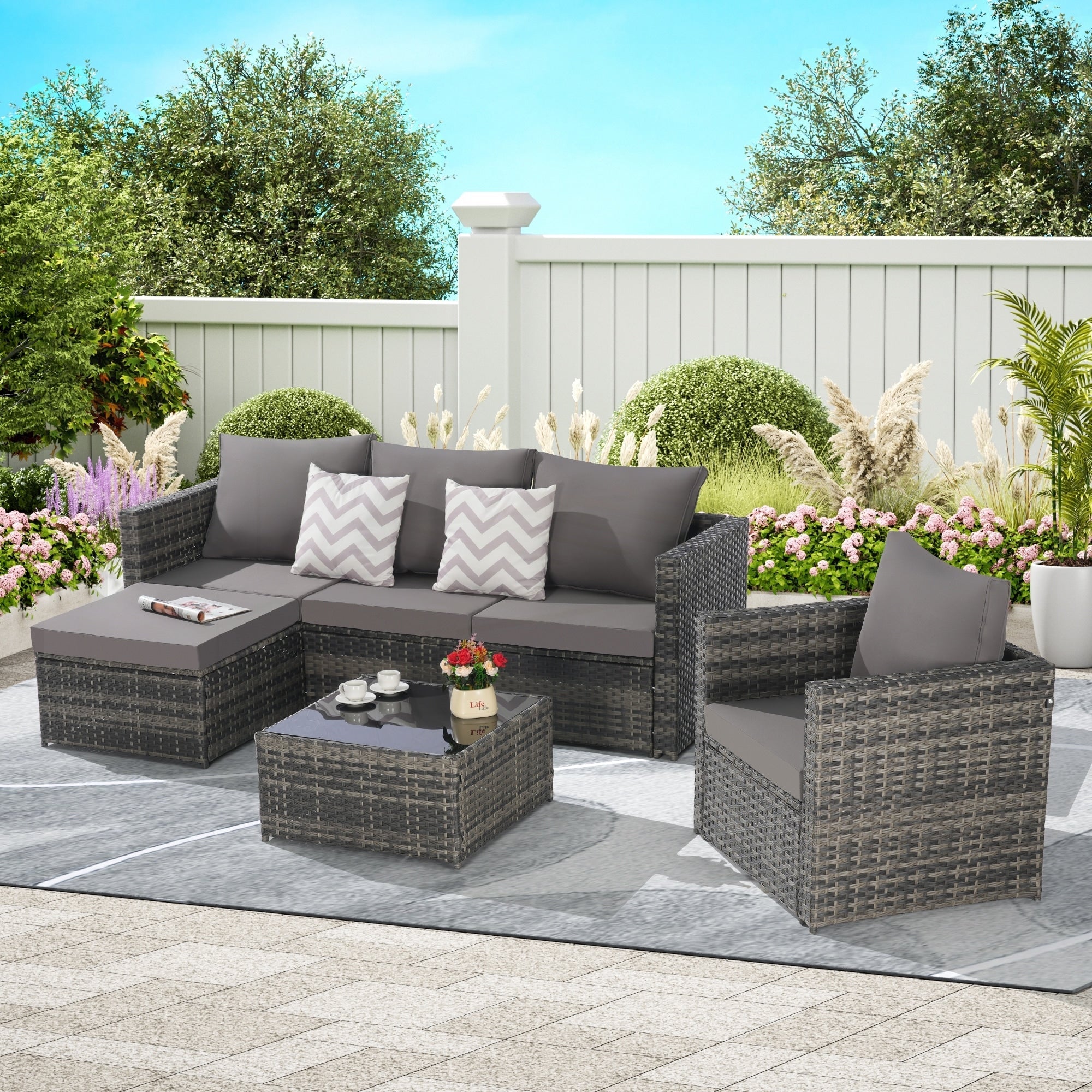3 Pieces Patio Furniture Set