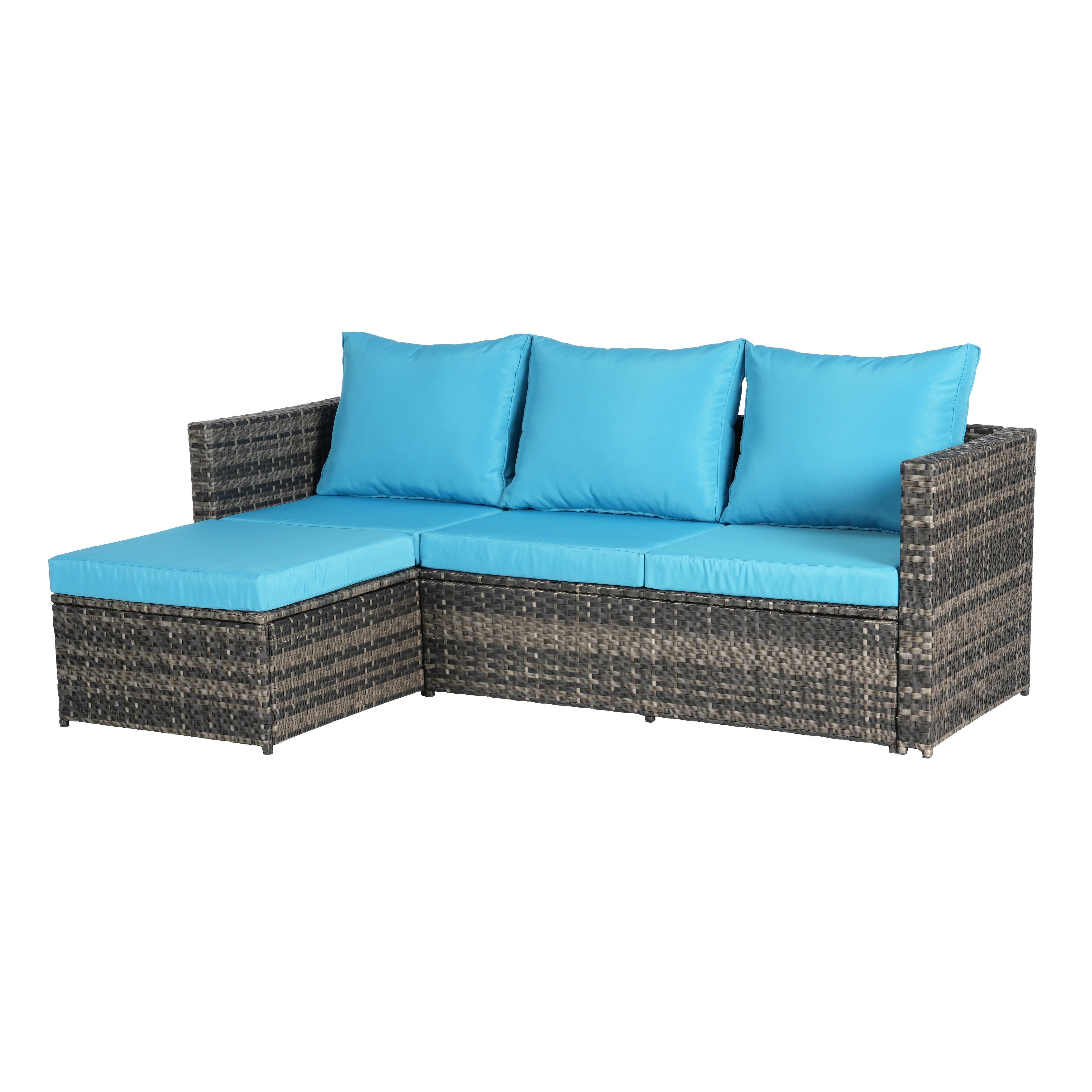 3 Pieces Patio Furniture Set