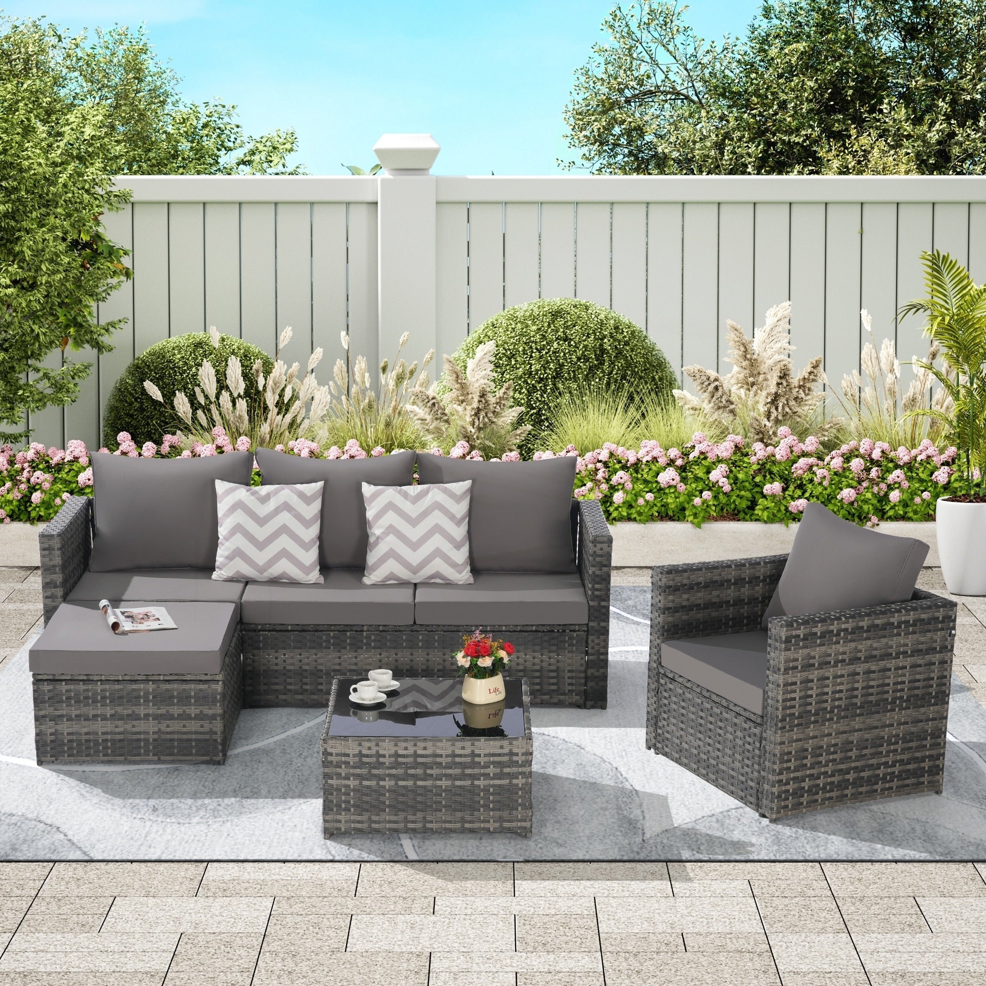 3 Pieces Patio Furniture Set