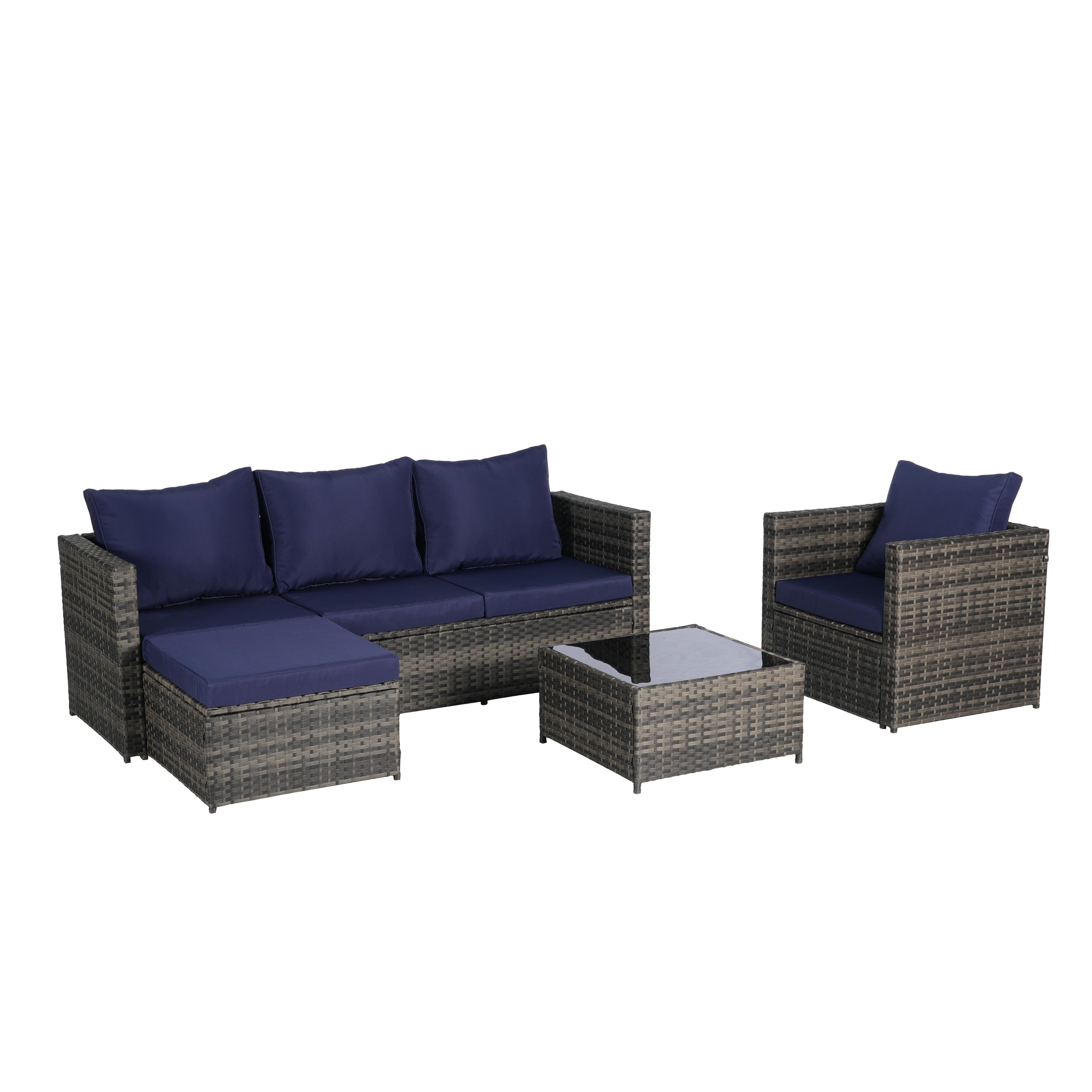 3 Pieces Patio Furniture Set