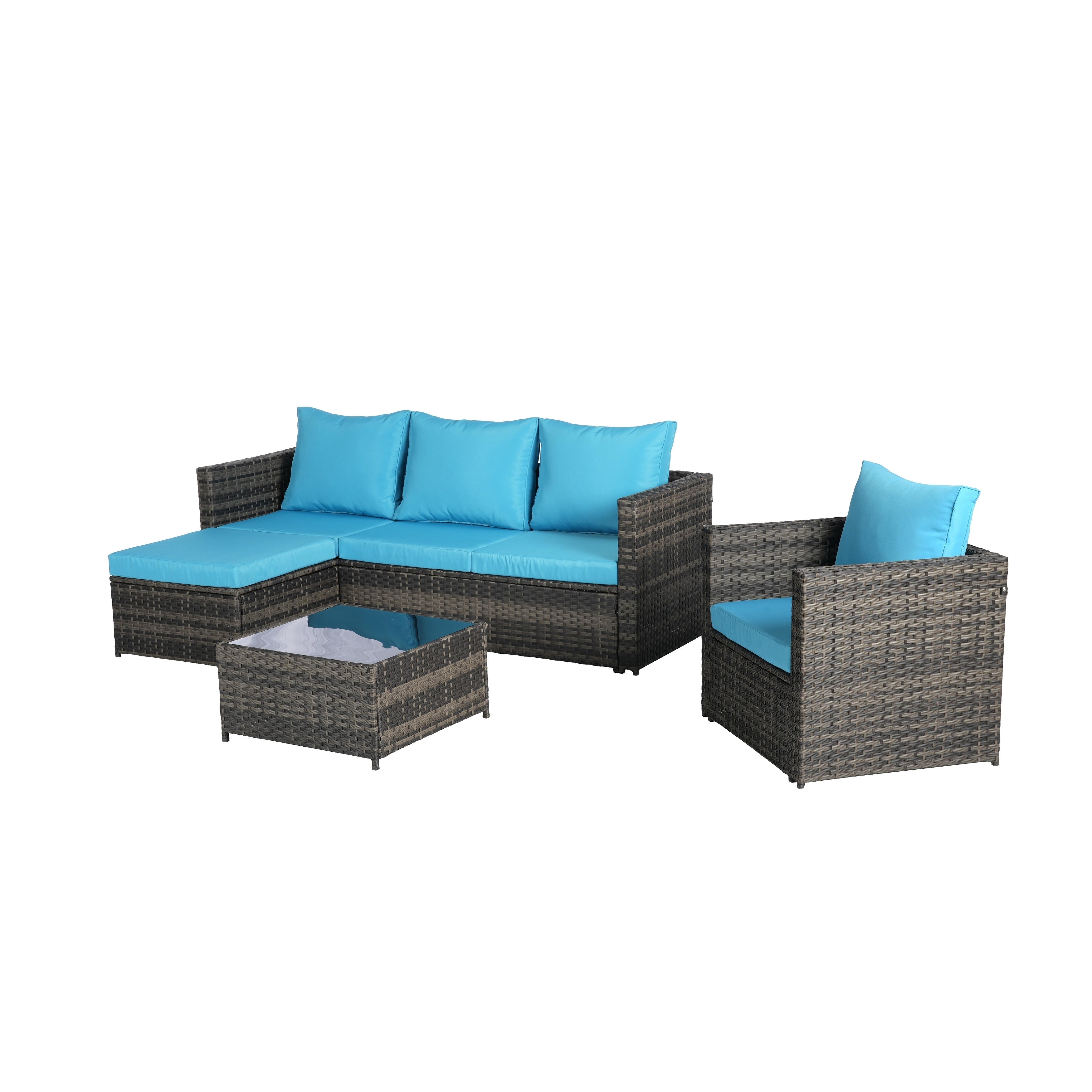 3 Pieces Patio Furniture Set