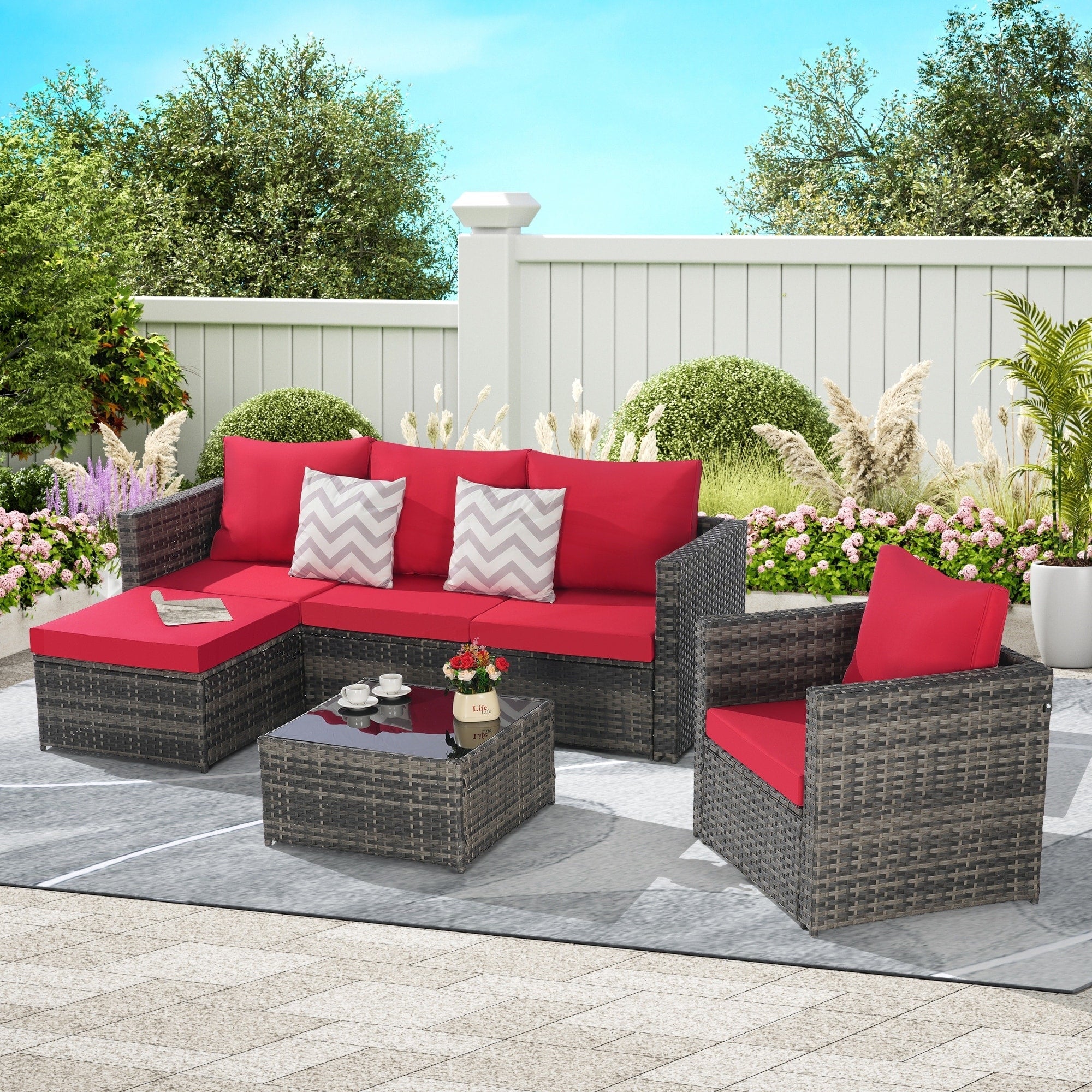 3 Pieces Patio Furniture Set