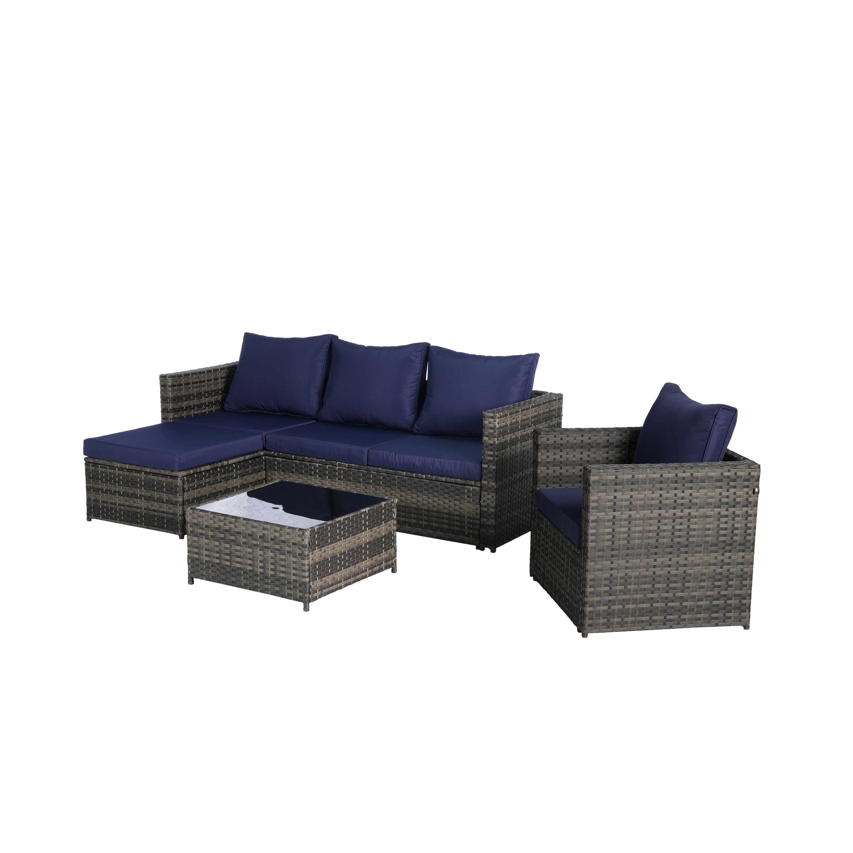 3 Pieces Patio Furniture Set