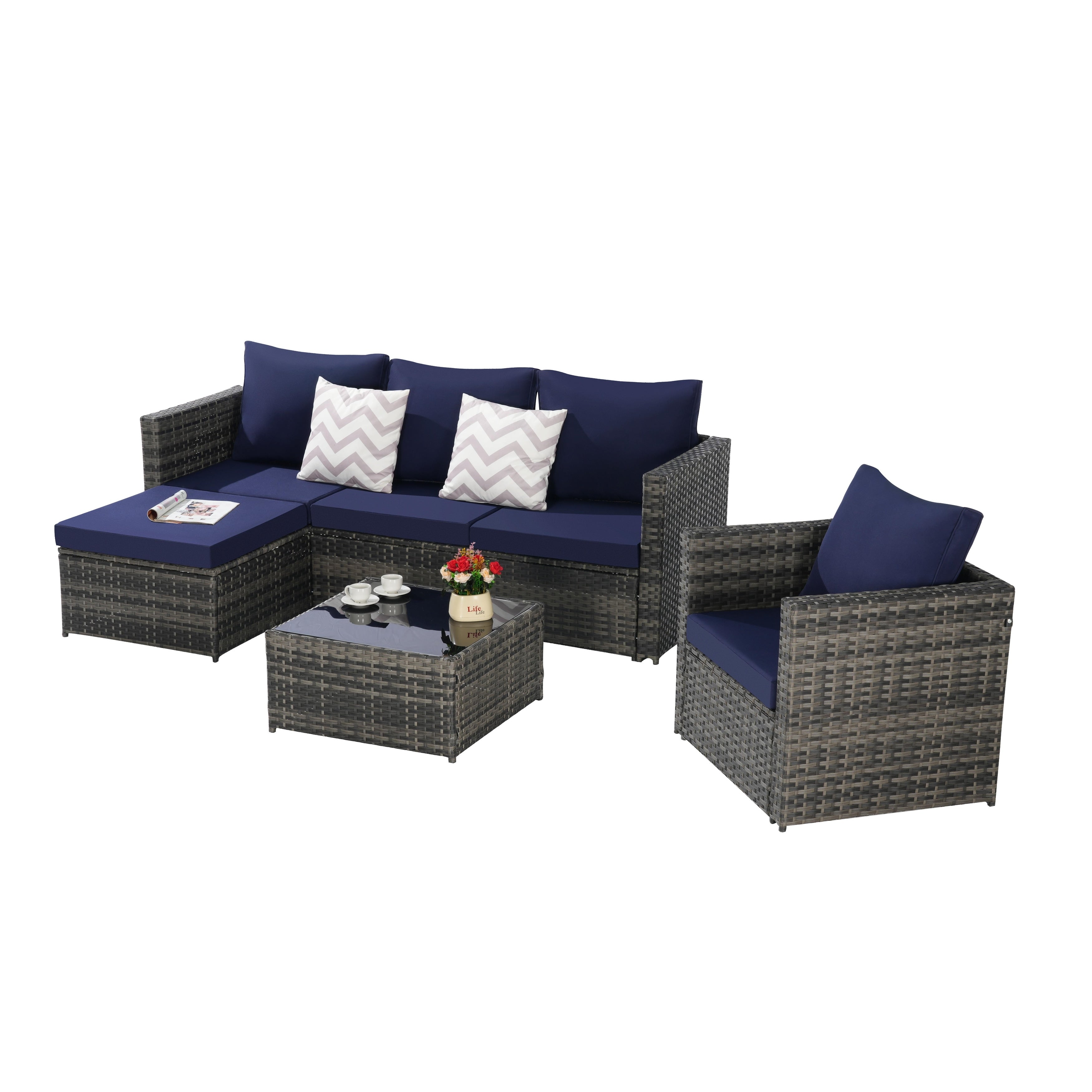 3 Pieces Patio Furniture Set