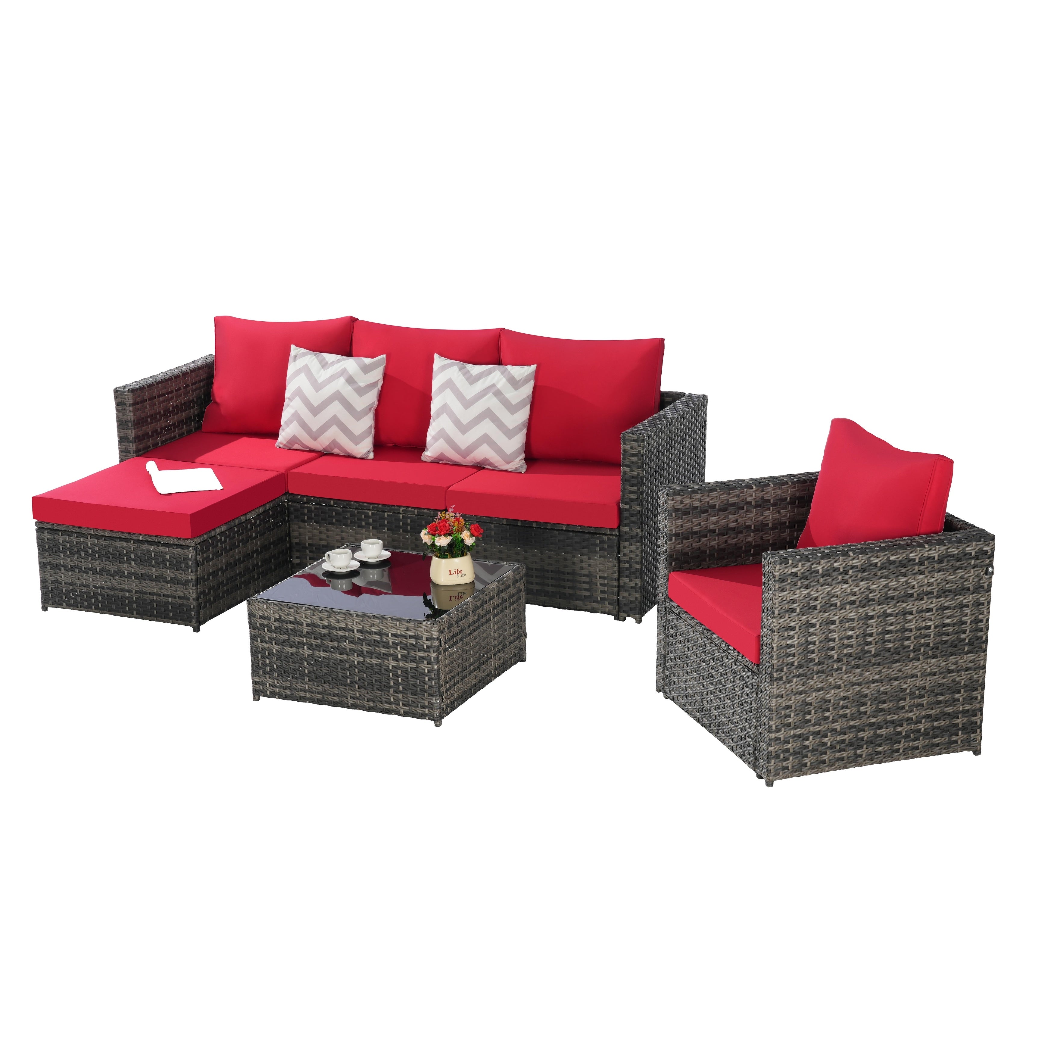 3 Pieces Patio Furniture Set