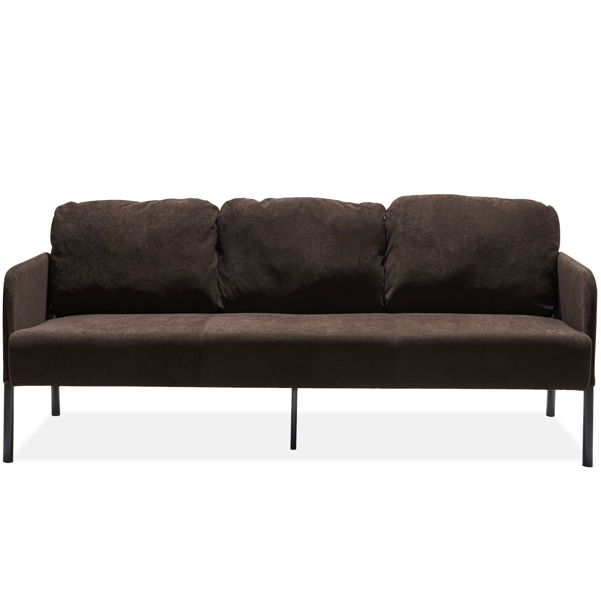 Canapé 3 places en tissu polyester, canapé rembourré moderne, petit canapé confortable pour petit espace, salon, chambre, bureau