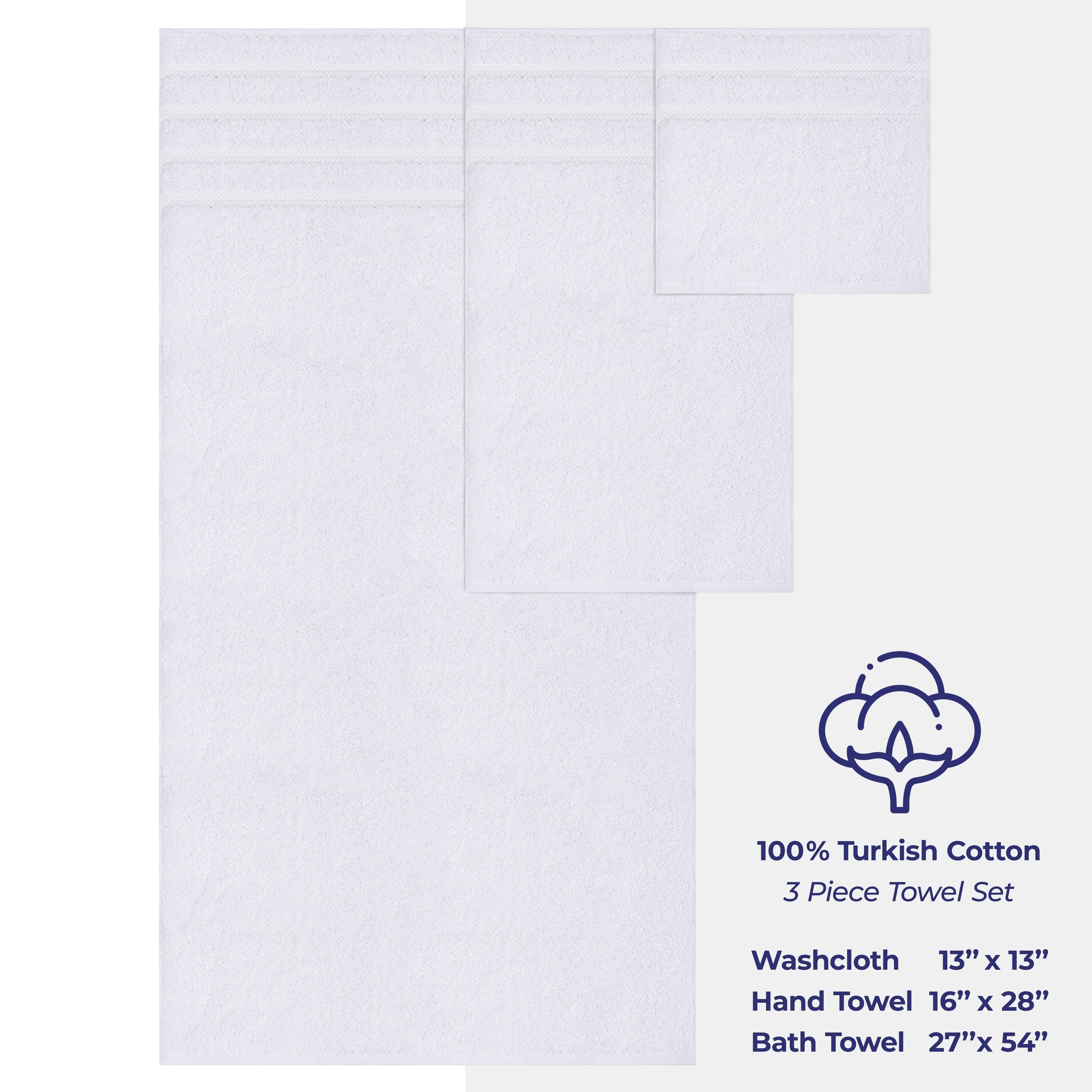 Ensemble de serviettes de bain 3 pièces 100 % coton Serviettes de bain turques de luxe Serviettes de toilette extra larges Ensemble de liquidation