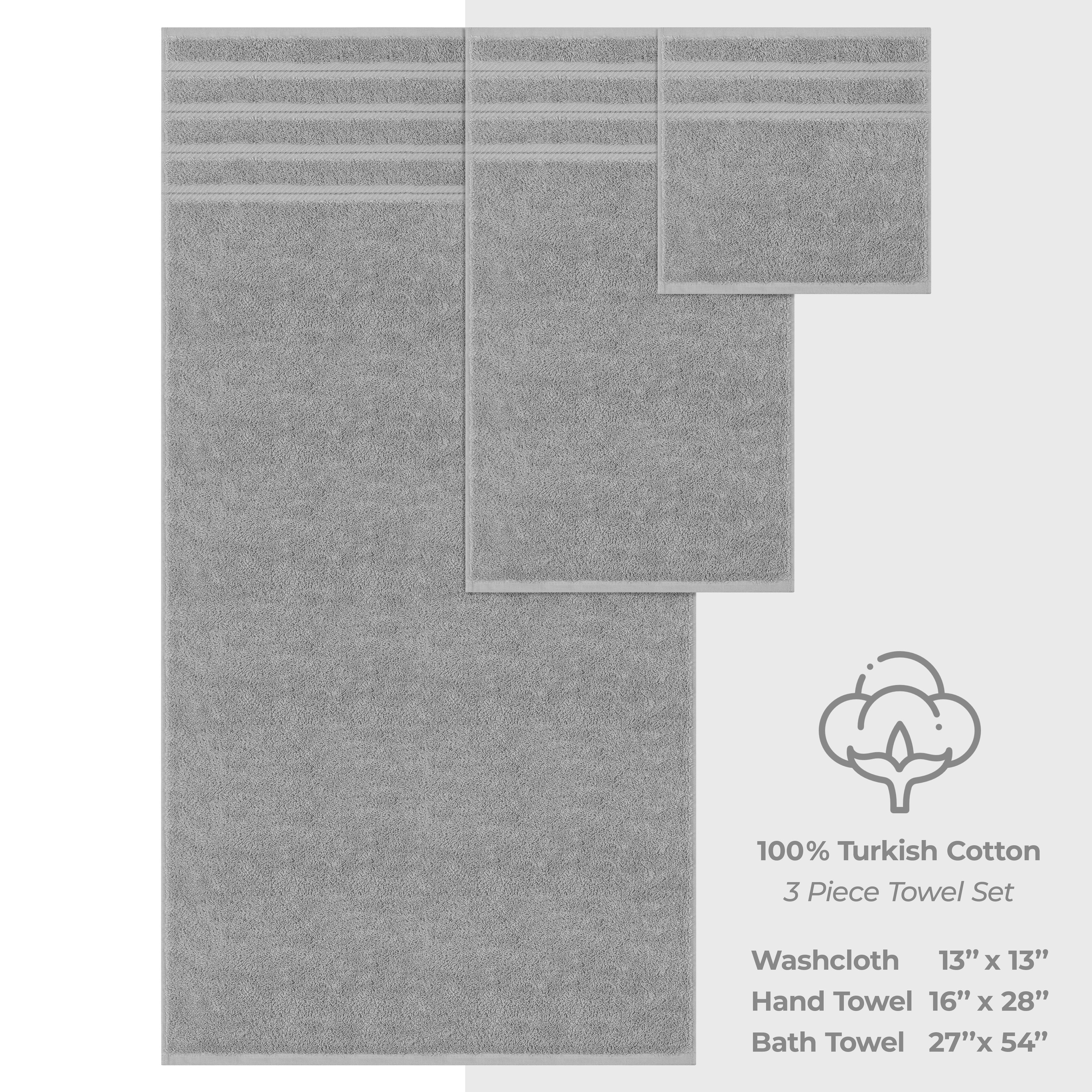 Ensemble de serviettes de bain 3 pièces 100 % coton Serviettes de bain turques de luxe Serviettes de toilette extra larges Ensemble de liquidation