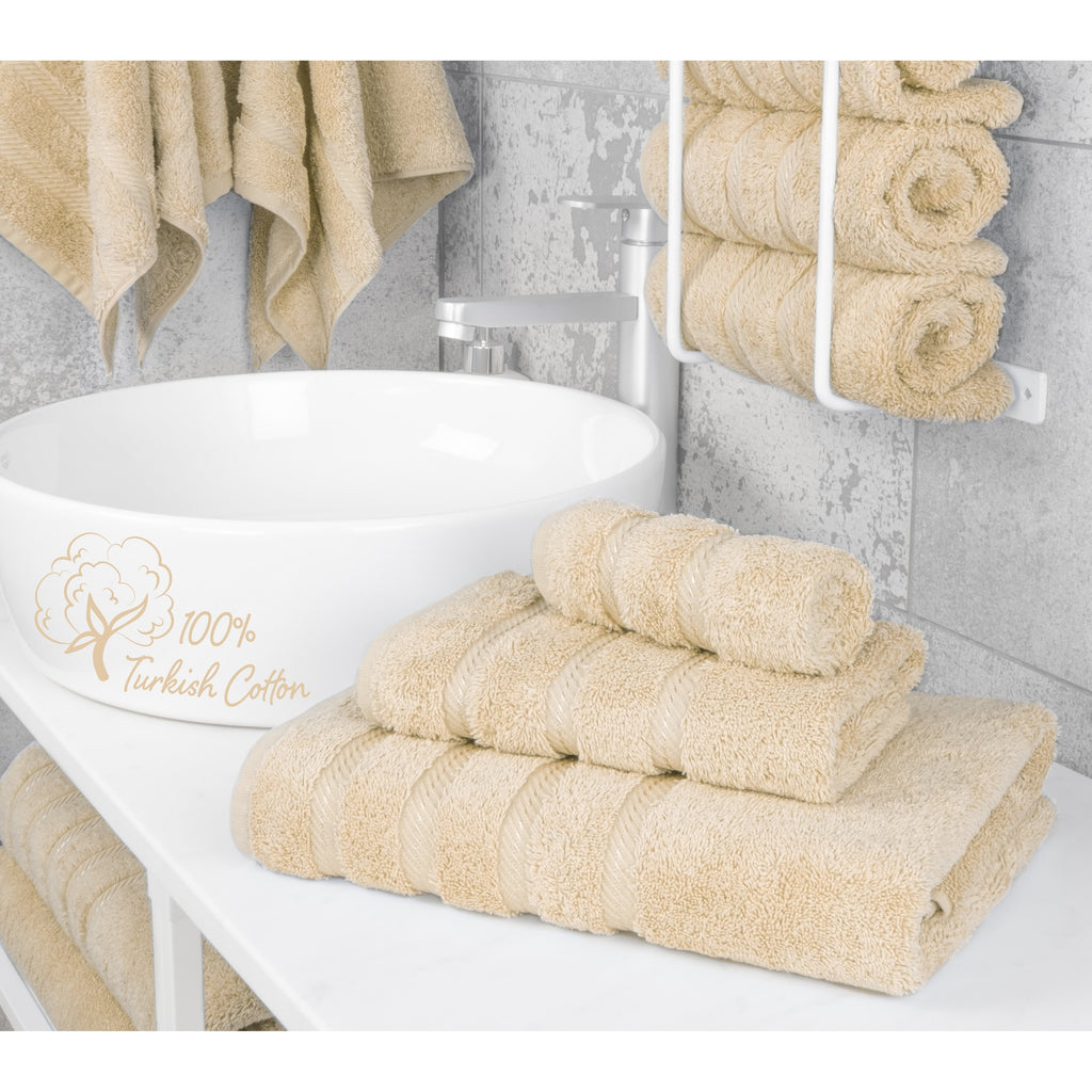 Ensemble de serviettes de bain 3 pièces 100 % coton Serviettes de bain turques de luxe Serviettes de toilette extra larges Ensemble de liquidation