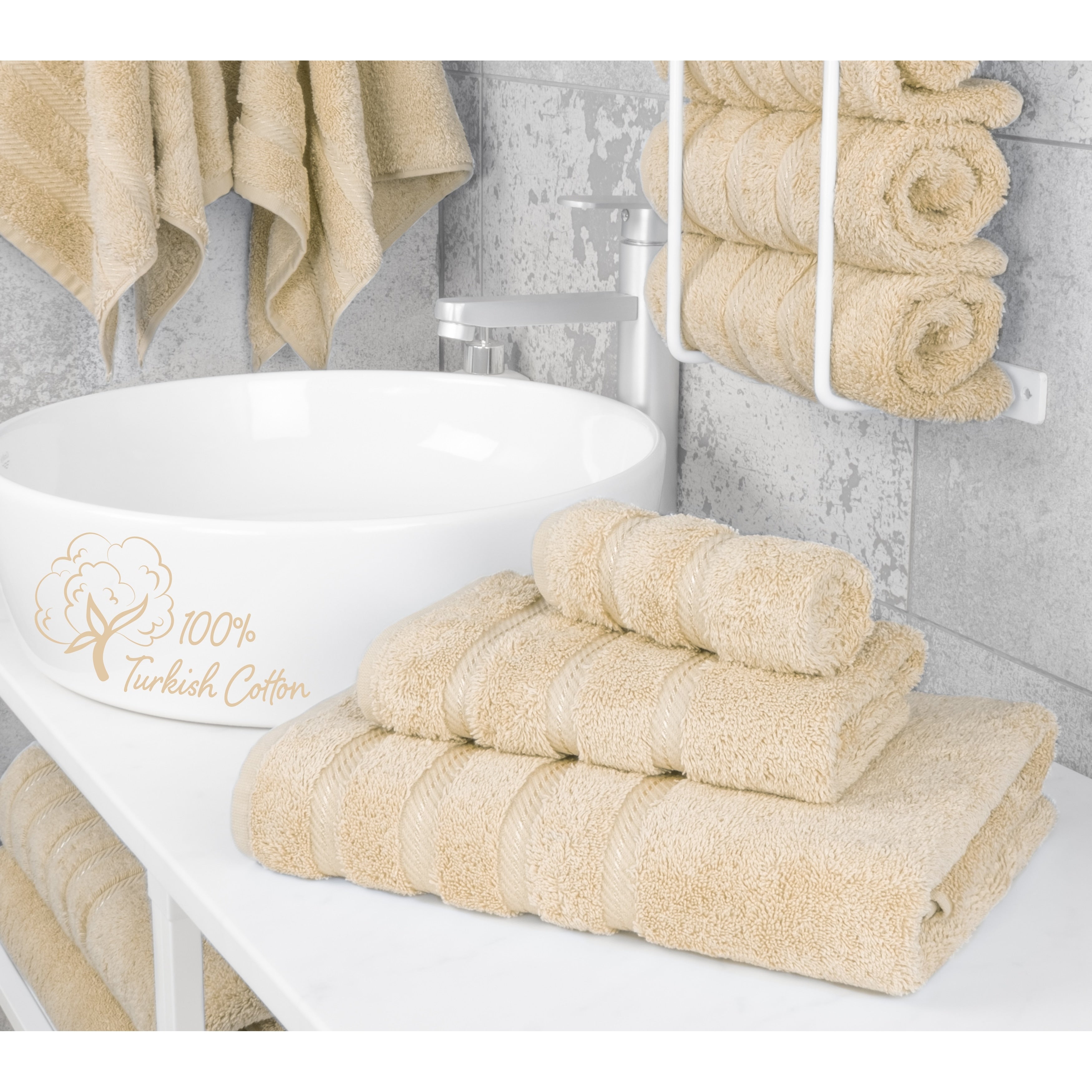 Ensemble de serviettes de bain 3 pièces 100 % coton Serviettes de bain turques de luxe Serviettes de toilette extra larges Ensemble de liquidation