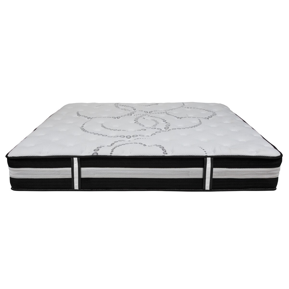 12 Foam and Pocket Spring Mattress, Mattress in a Box - Premium Mattress - White