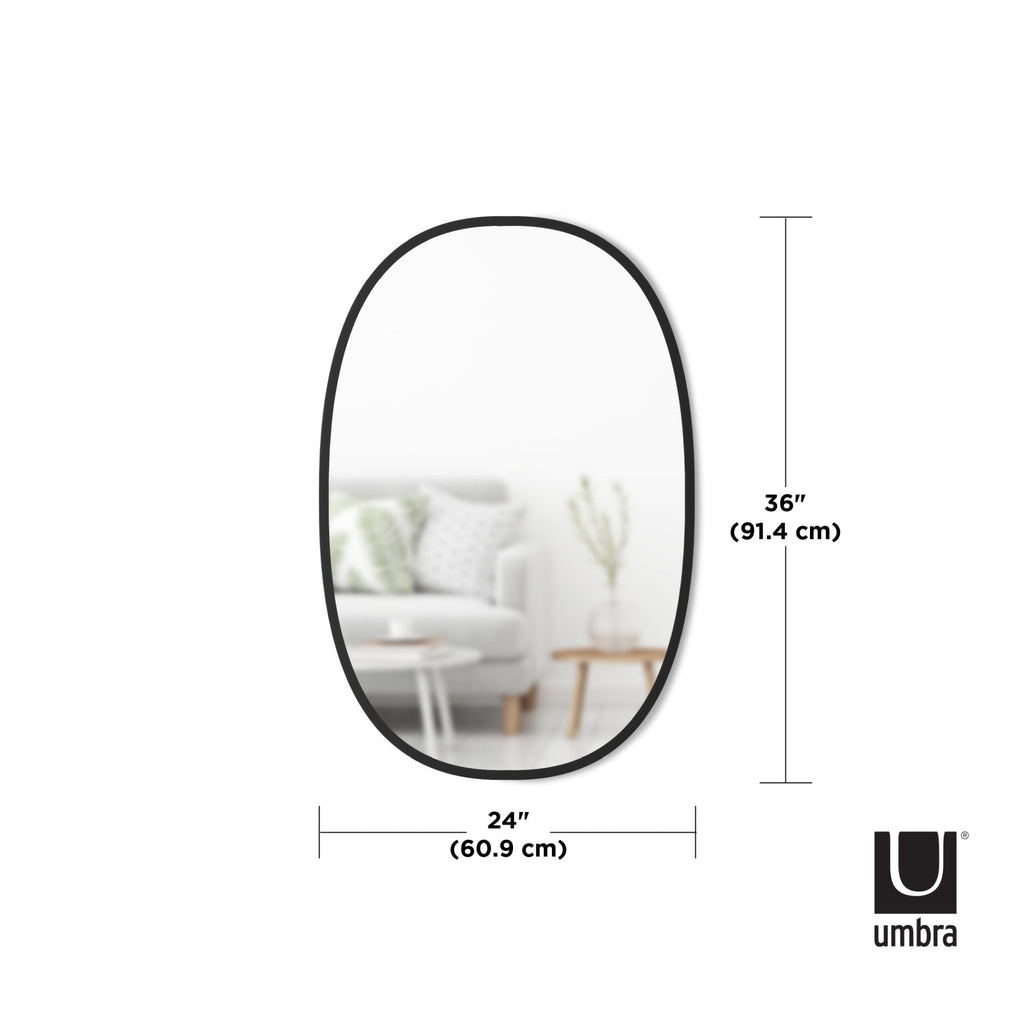 Miroir mural ovale Hub