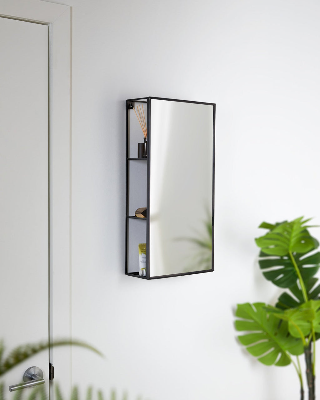 Miroir mural et de rangement Cubiko