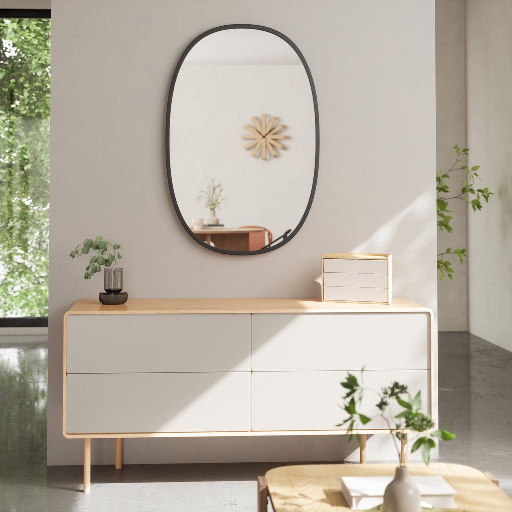 Miroir mural ovale Hub