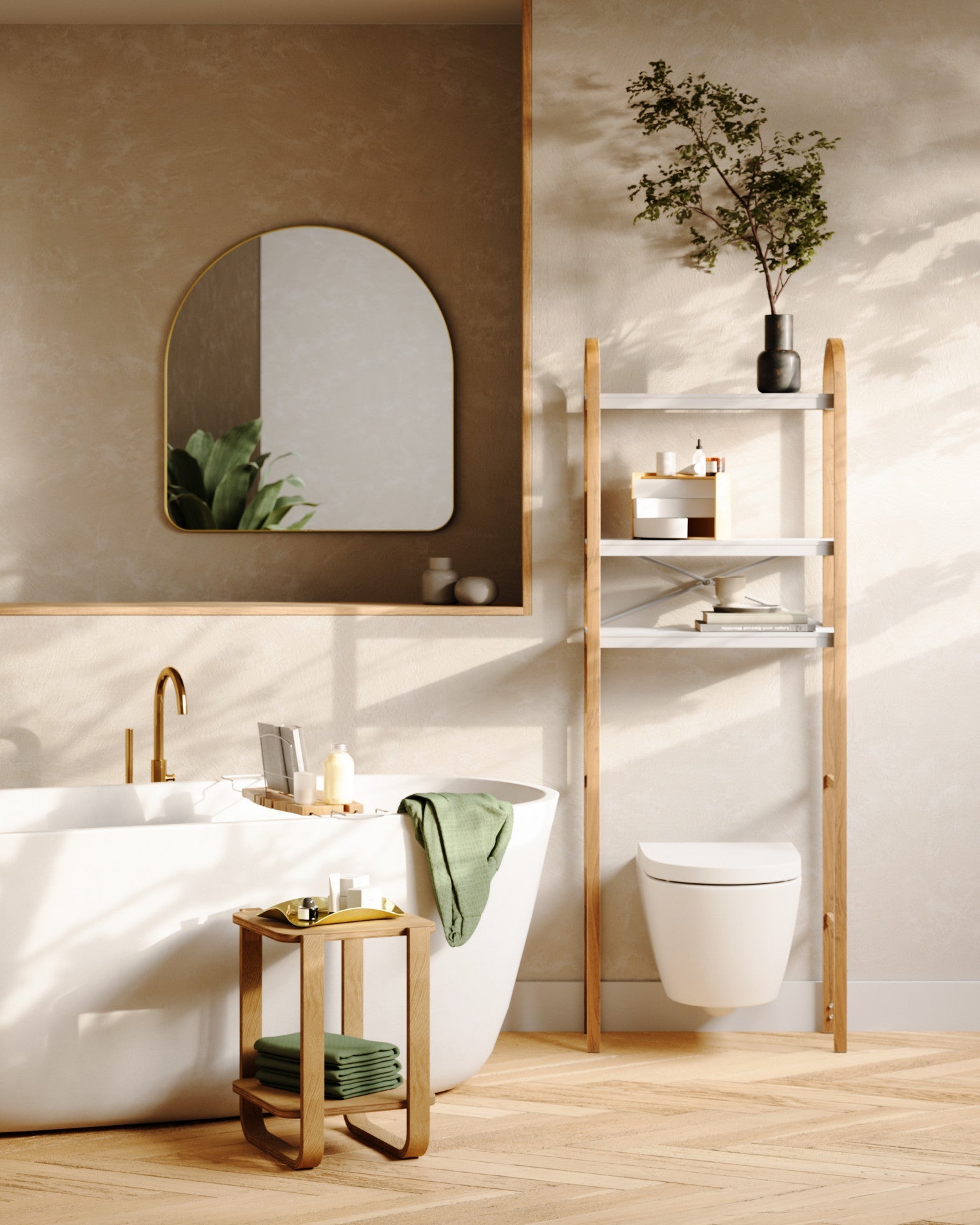 Étagère Bellwood au-dessus des toilettes