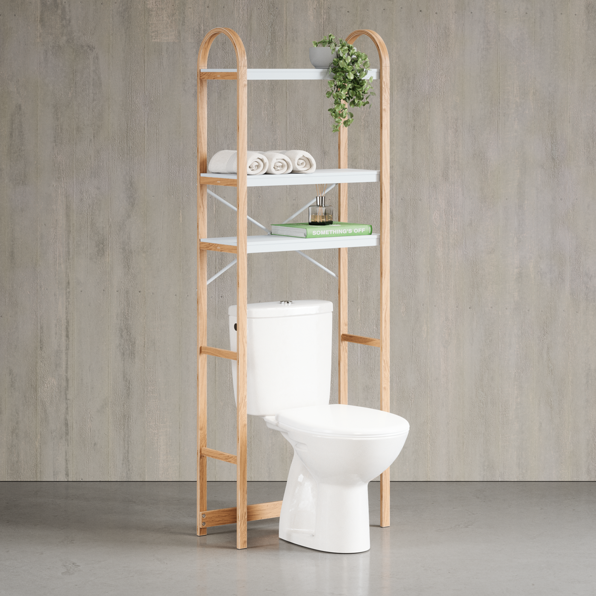 Étagère Bellwood au-dessus des toilettes