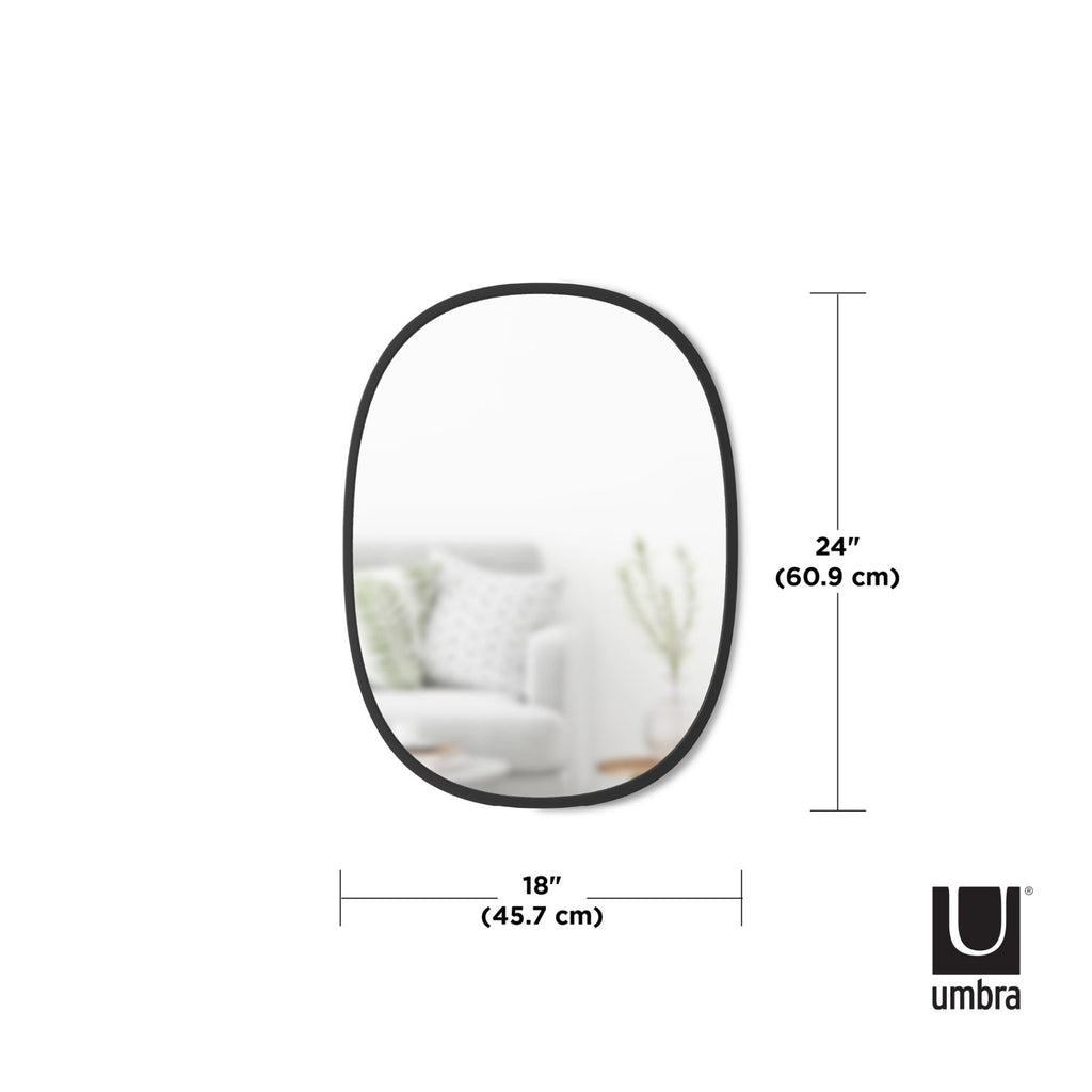 Miroir mural ovale Hub